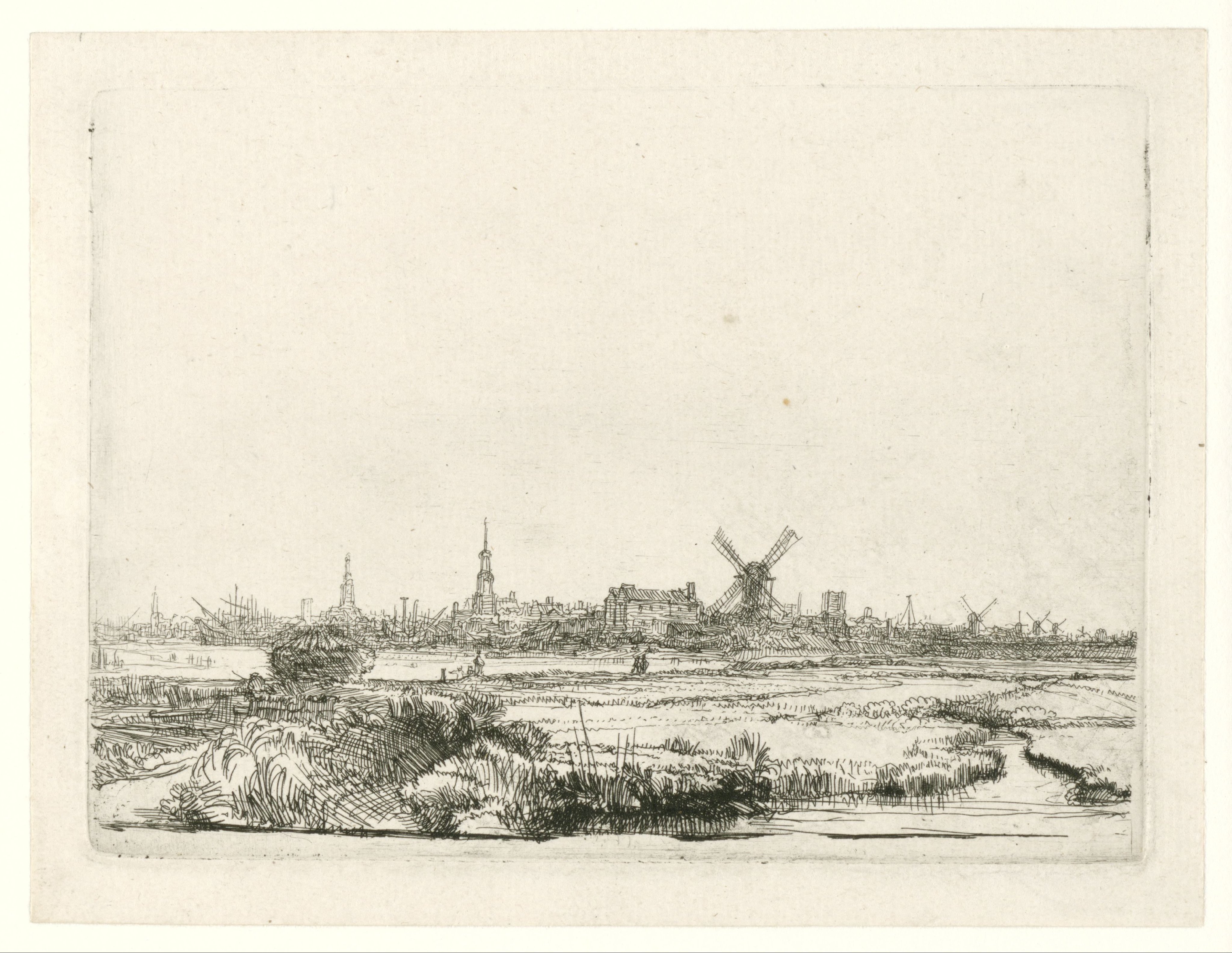 View of Amsterdam from the Kadijk