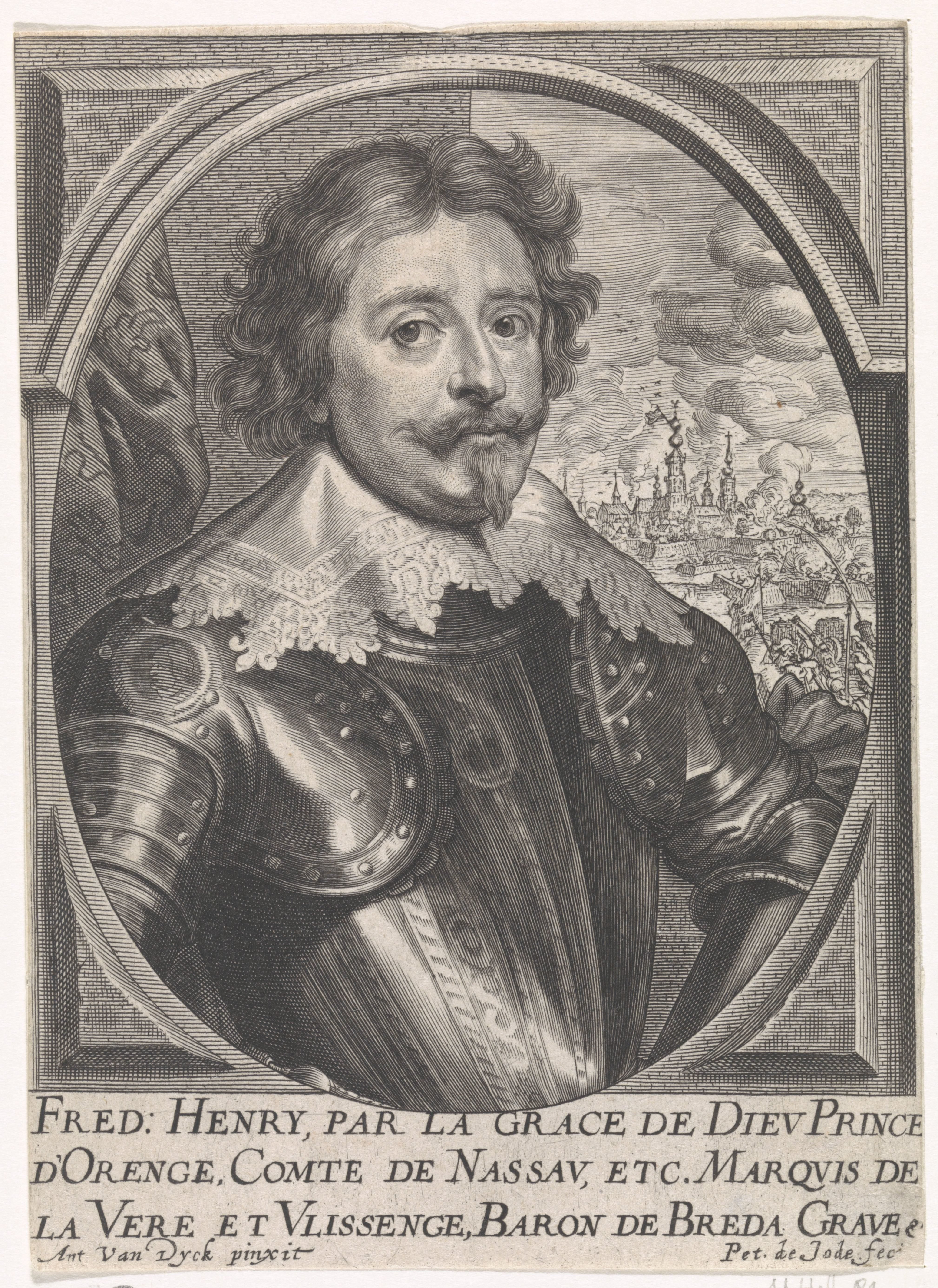 Busteportret van Frederik Hendrik, prins van Oranje-Nassau