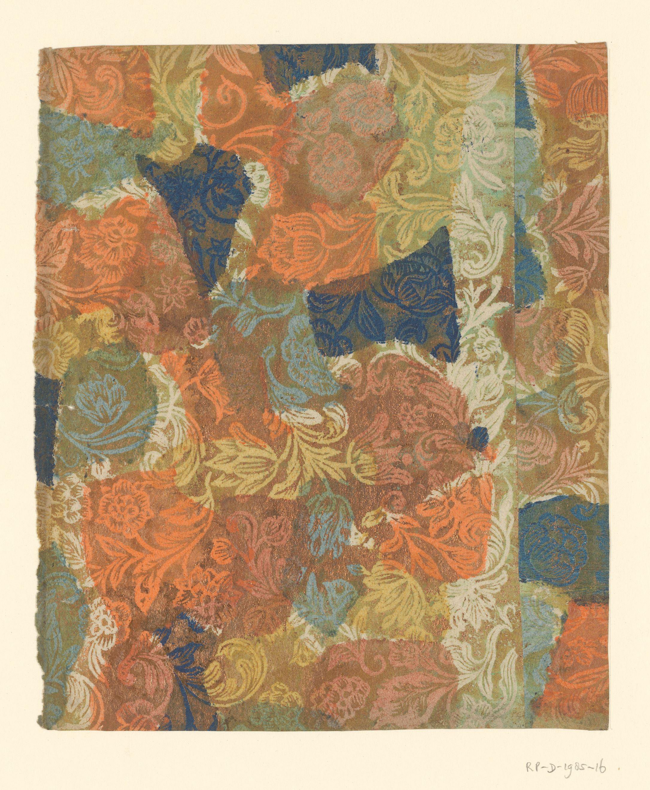 Blad met bloemen