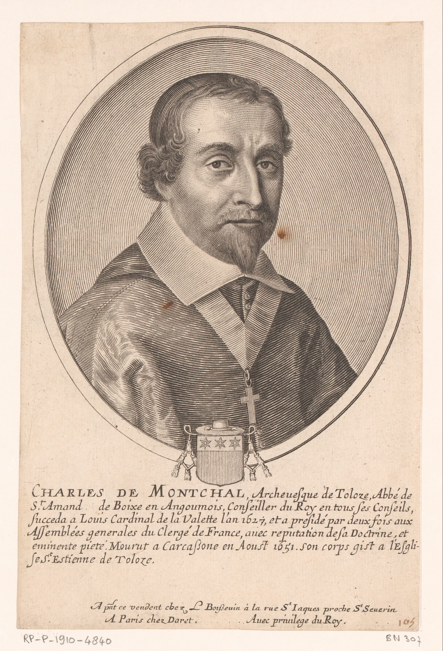 Portret van Charles de Montchal