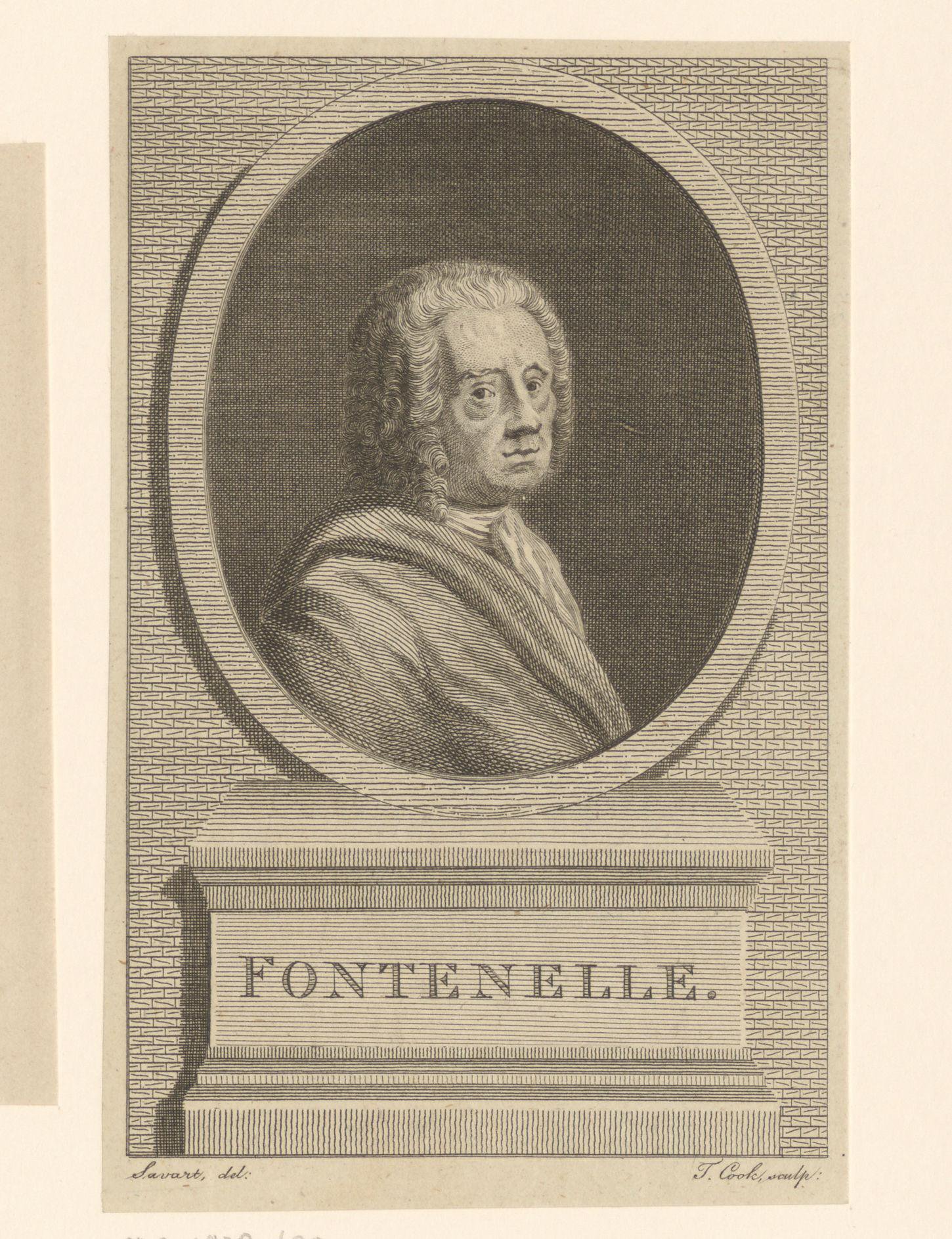 Portret van Bernard Le Bovier de Fontenelle