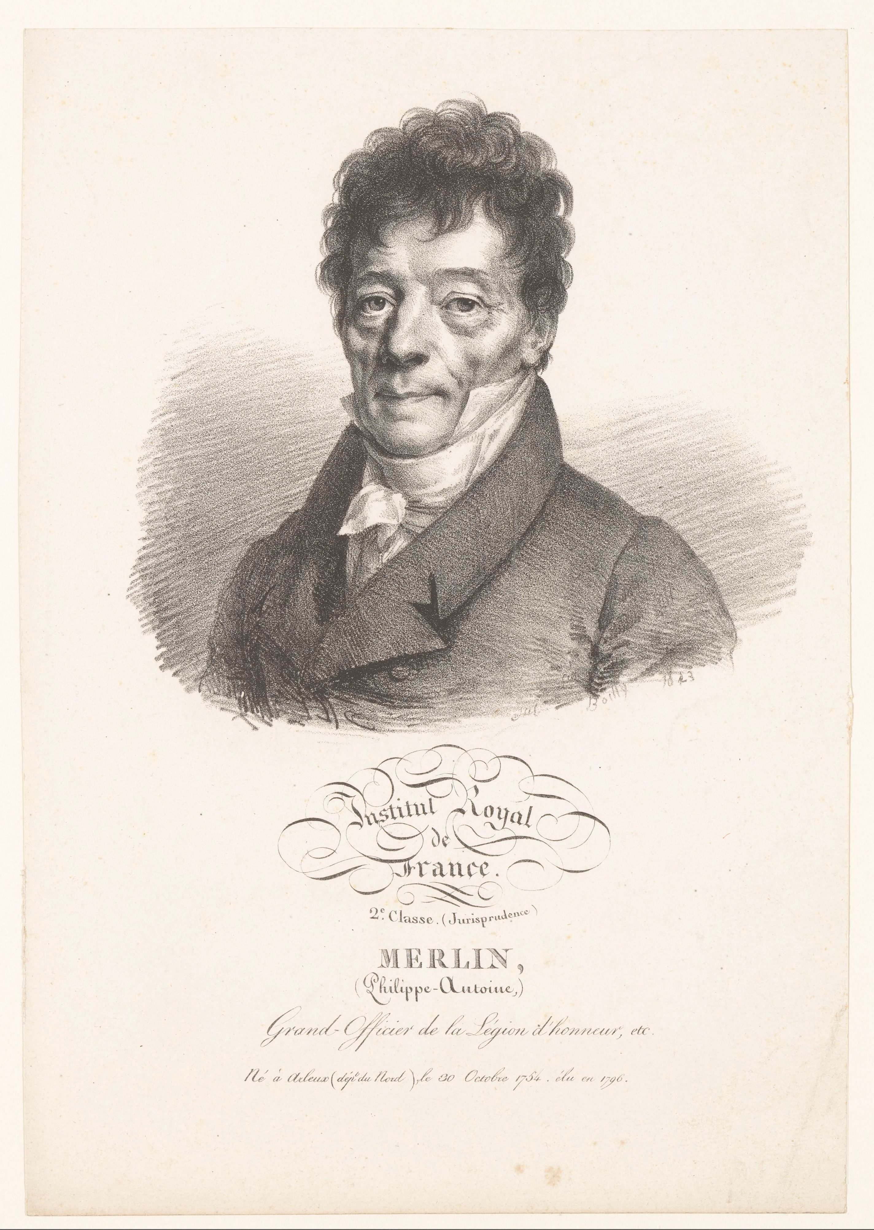 Portret van de advocaat Philippe-Antoine Merlin de Douai