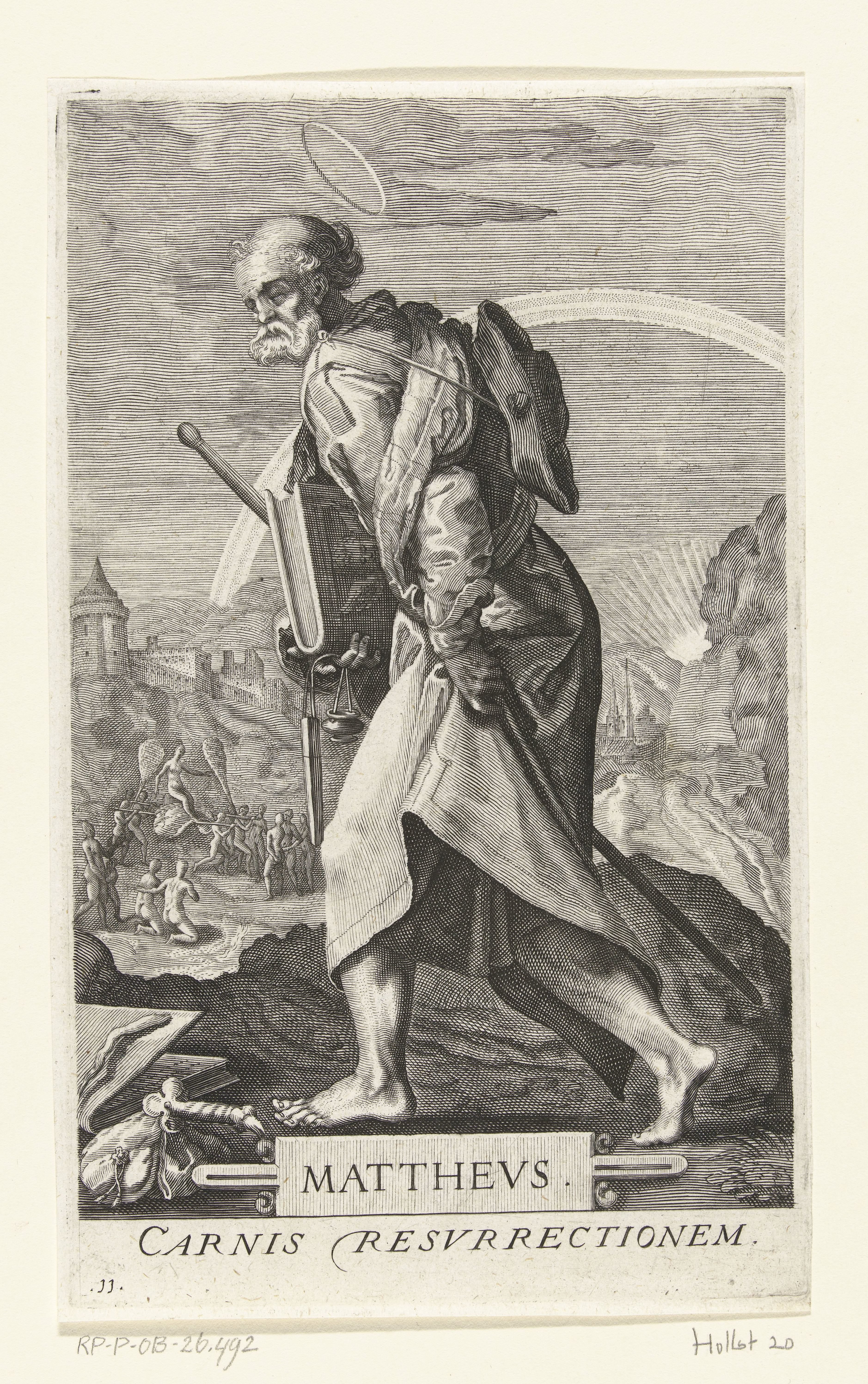 Apostel Mattheus als pelgrim
