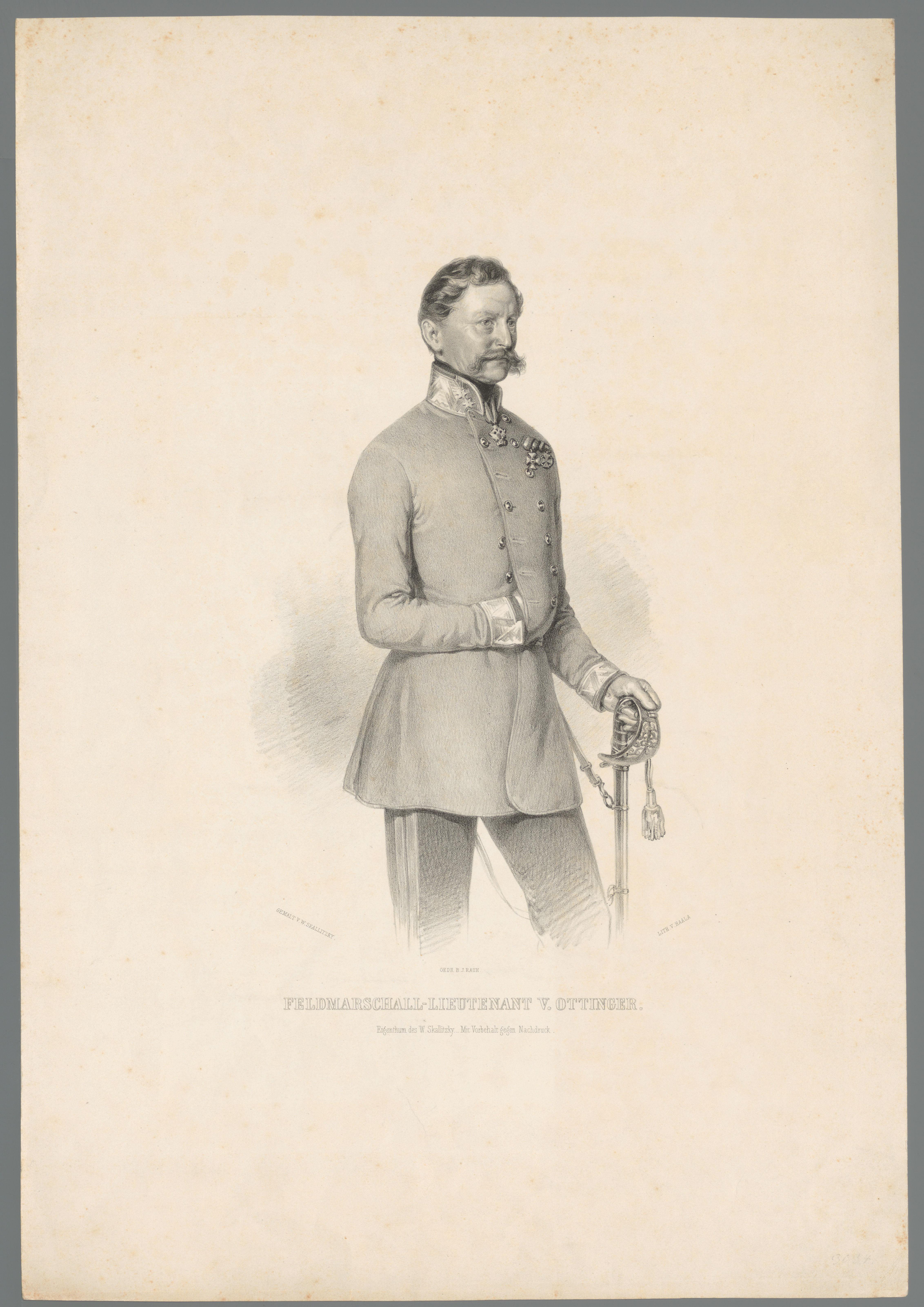 Portret van Franz von Ottinger