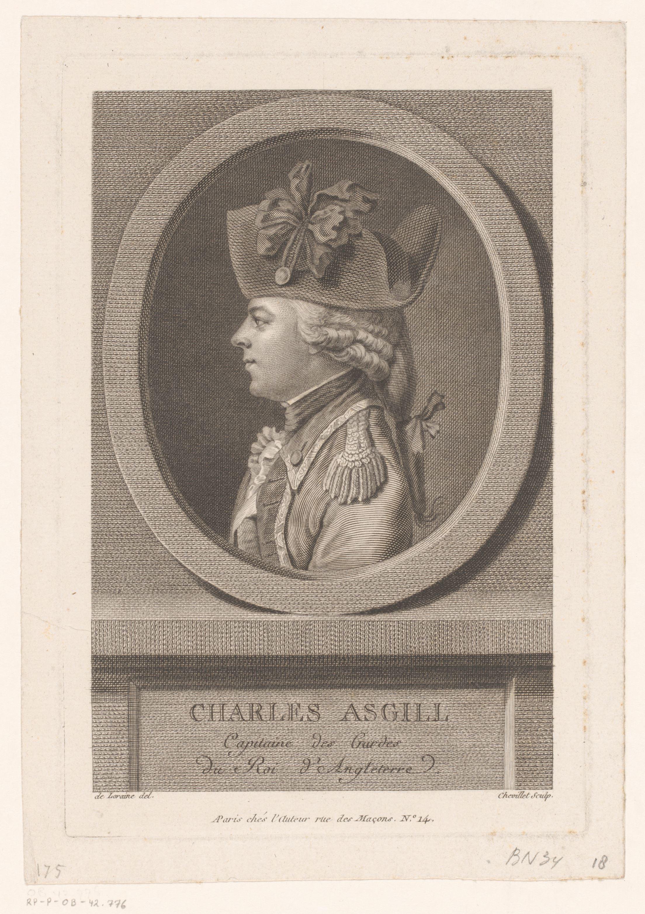 Portret van Charles Asgill