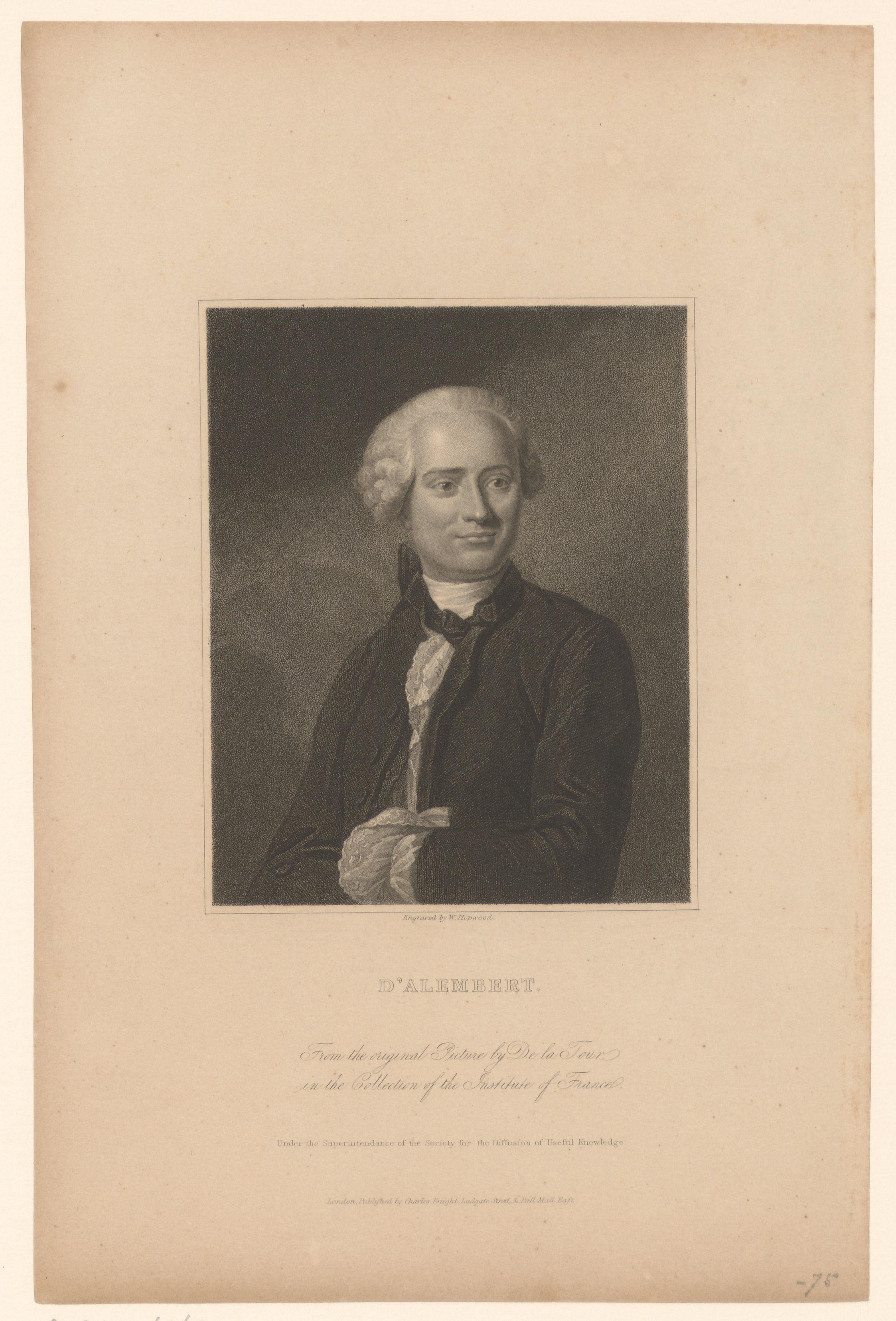 Portret van Jean le Rond d'Alembert