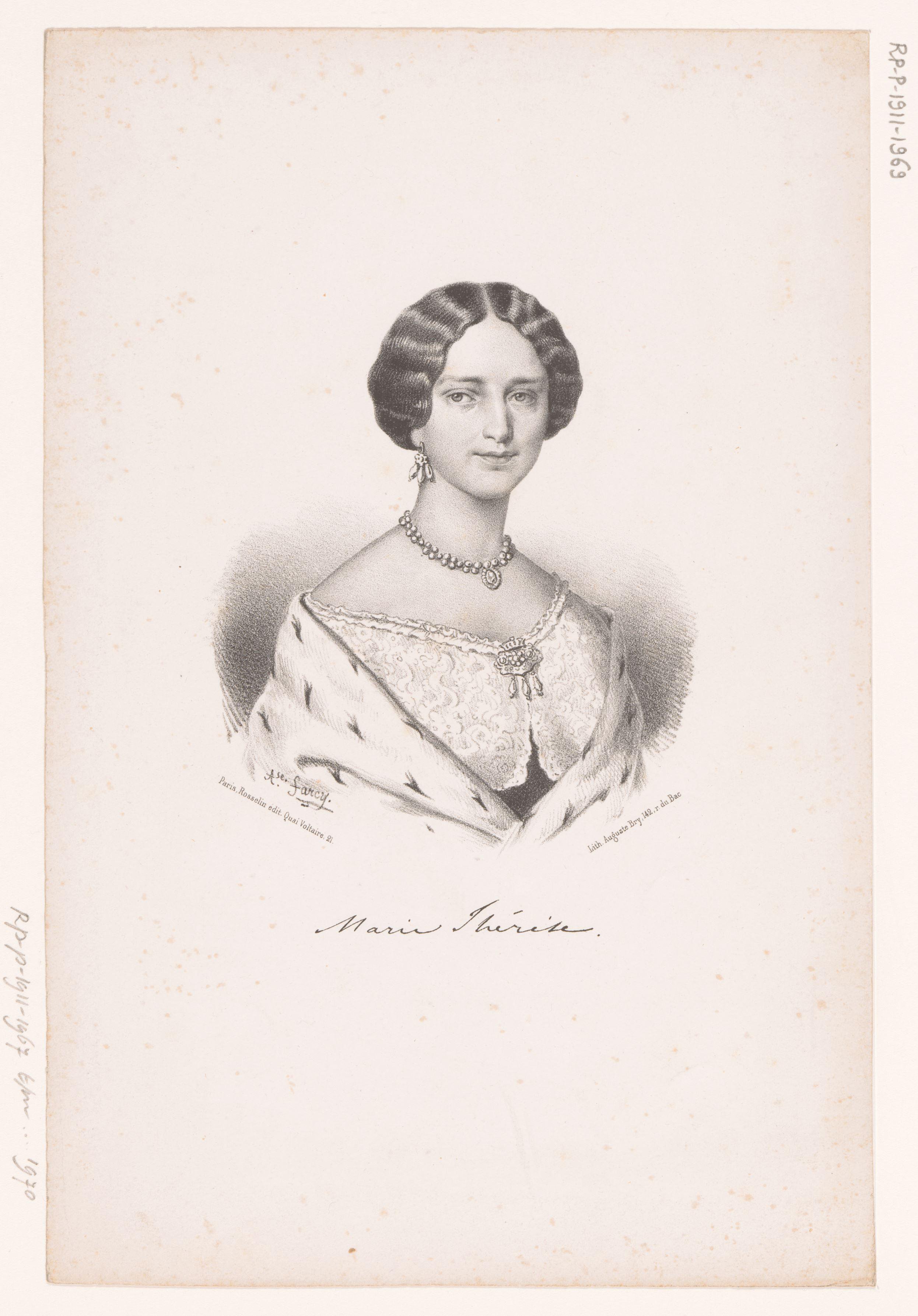 Portret van Maria Theresia, prinses van Modena