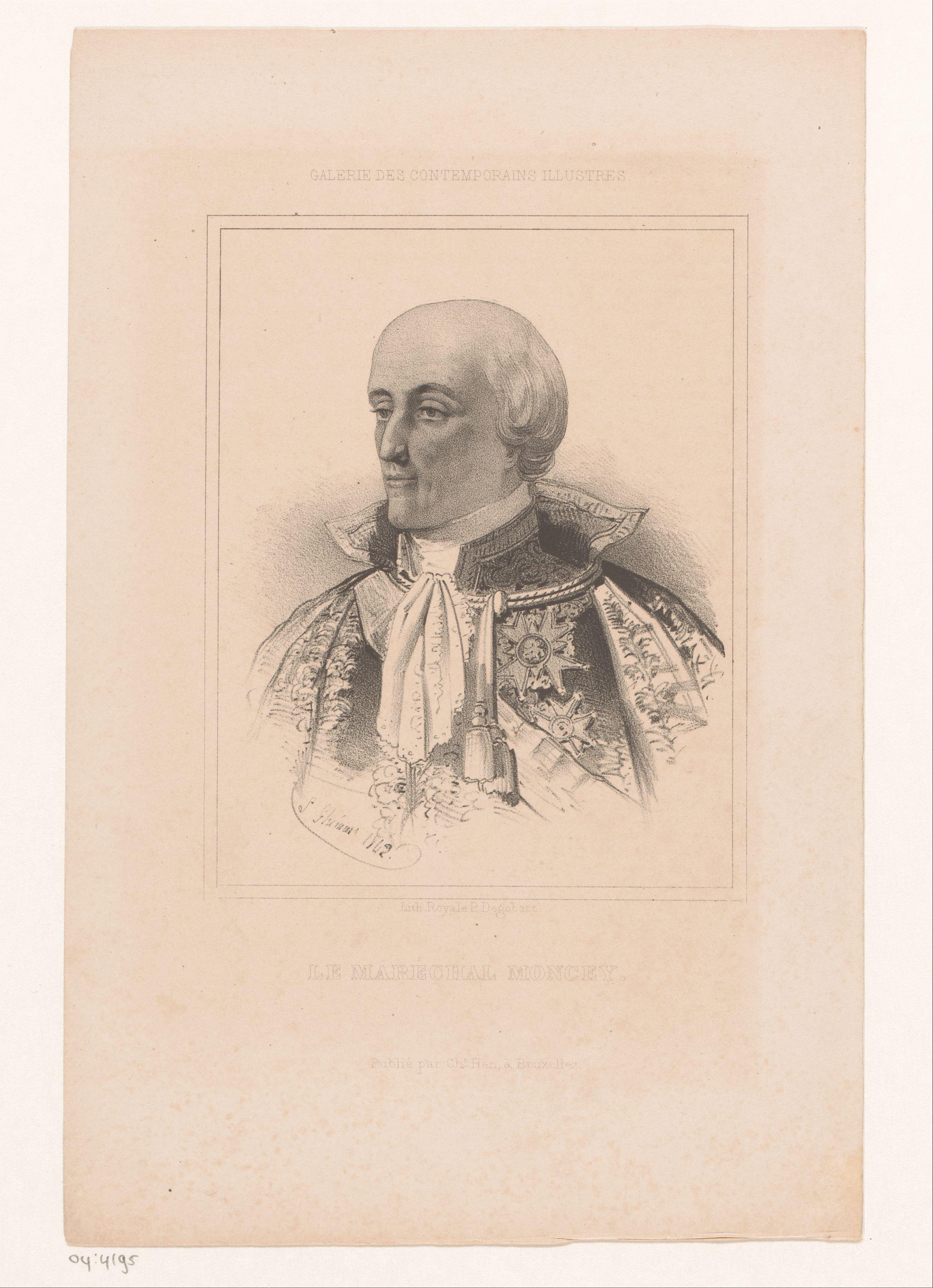 Portret van Bon Adrien Jeannot de Moncey