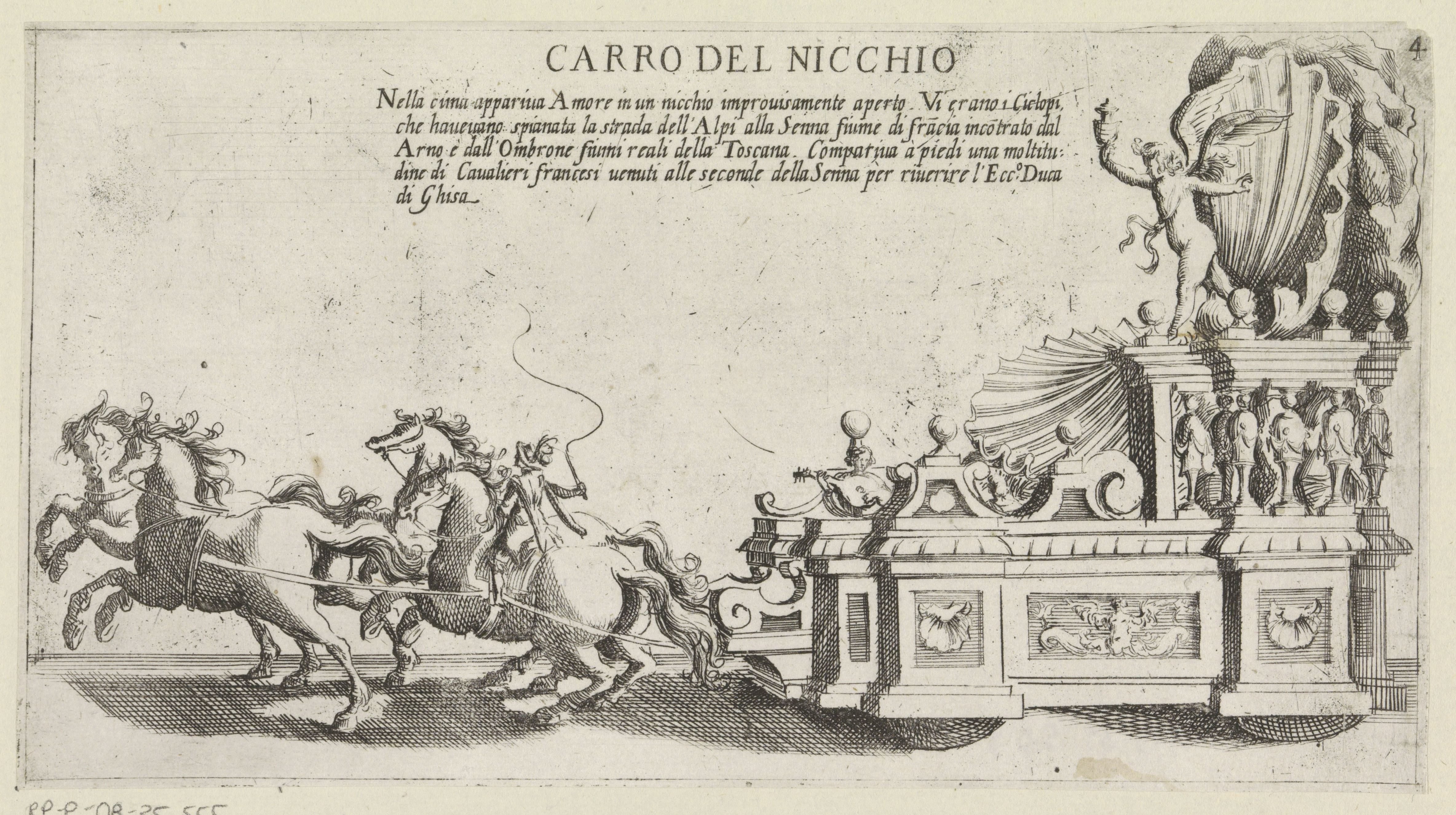 Triomfwagen van het Sienese district Nicchio
