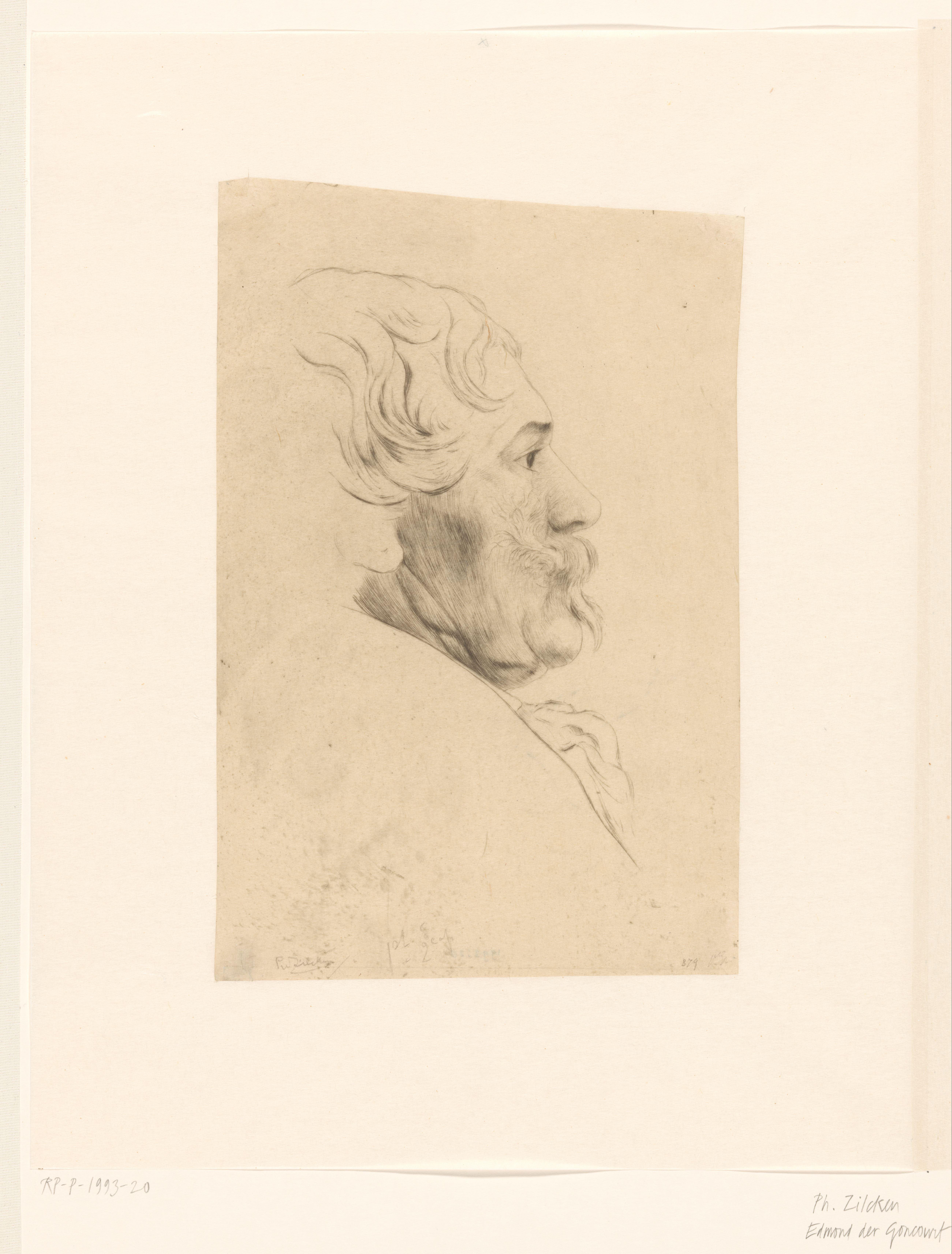 Portret van Edmond de Goncourt