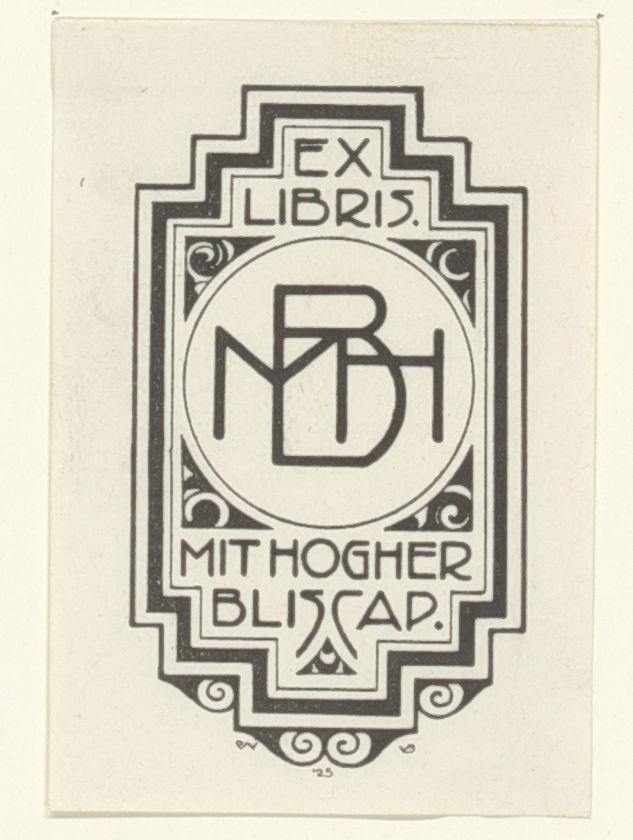 Ex libris van Majorie Harriet Bottenheim