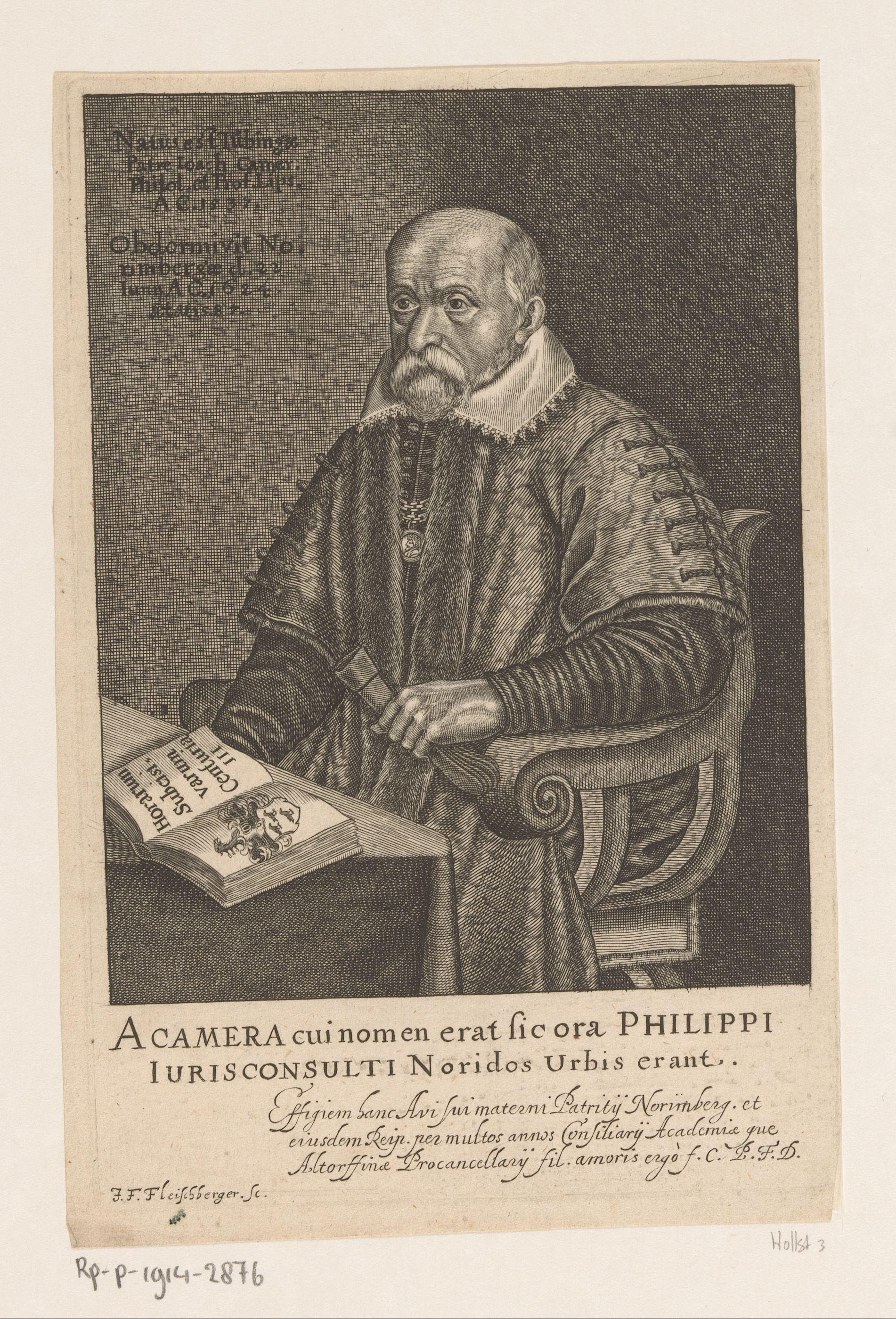 Portret van Philipp Camerarius