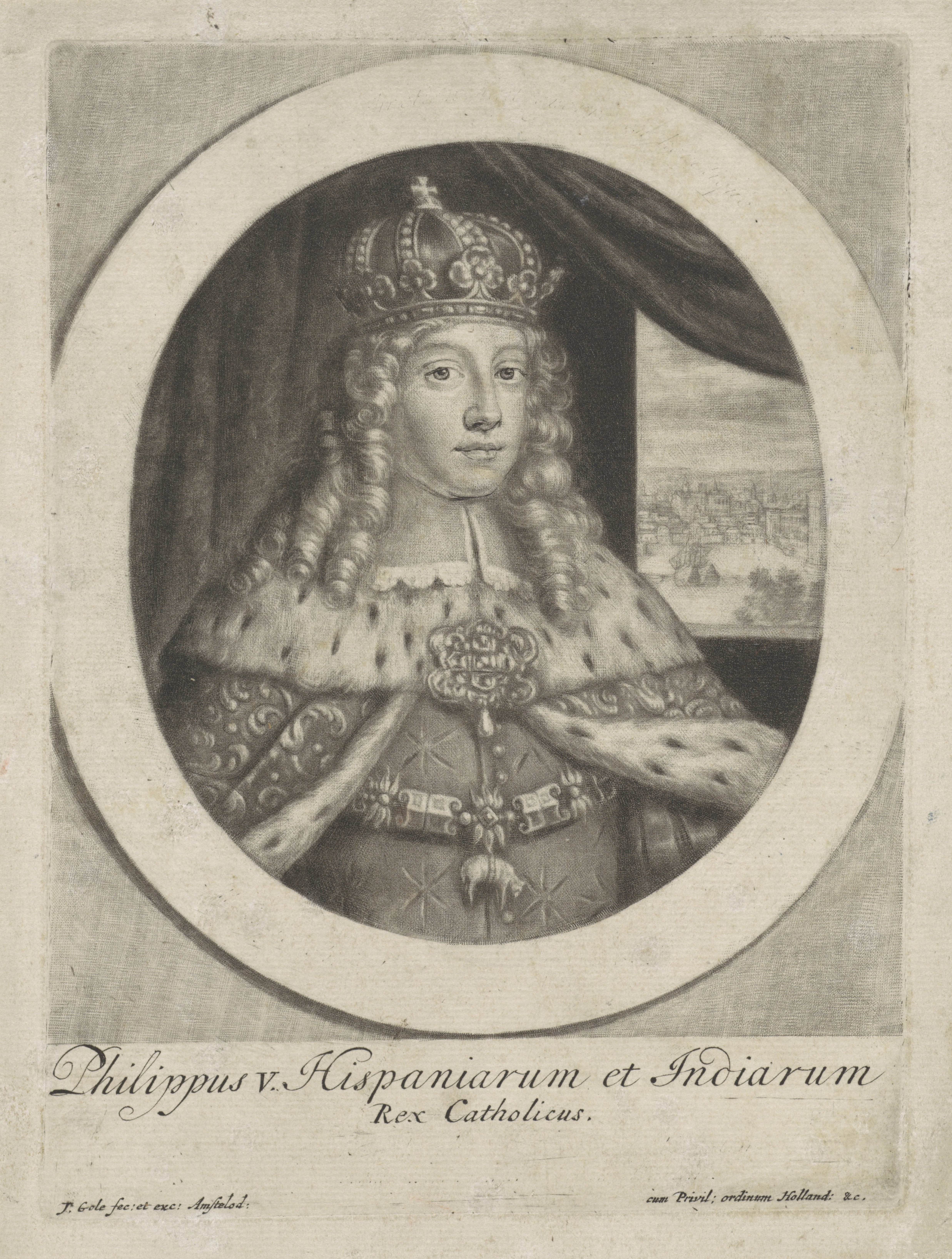 Portret van Filips V, koning van Spanje