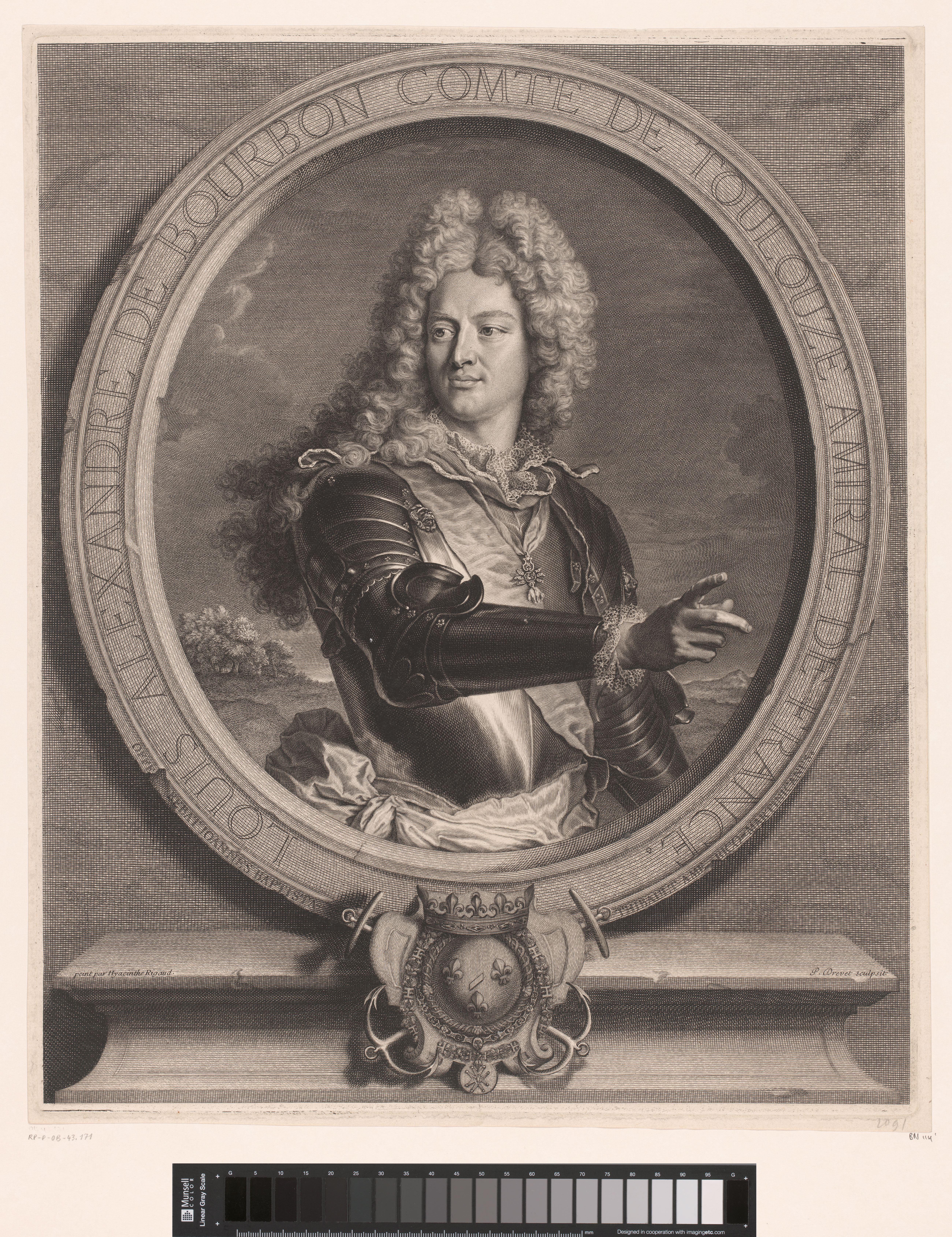 Portret van Lodewijk Alexander van Bourbon