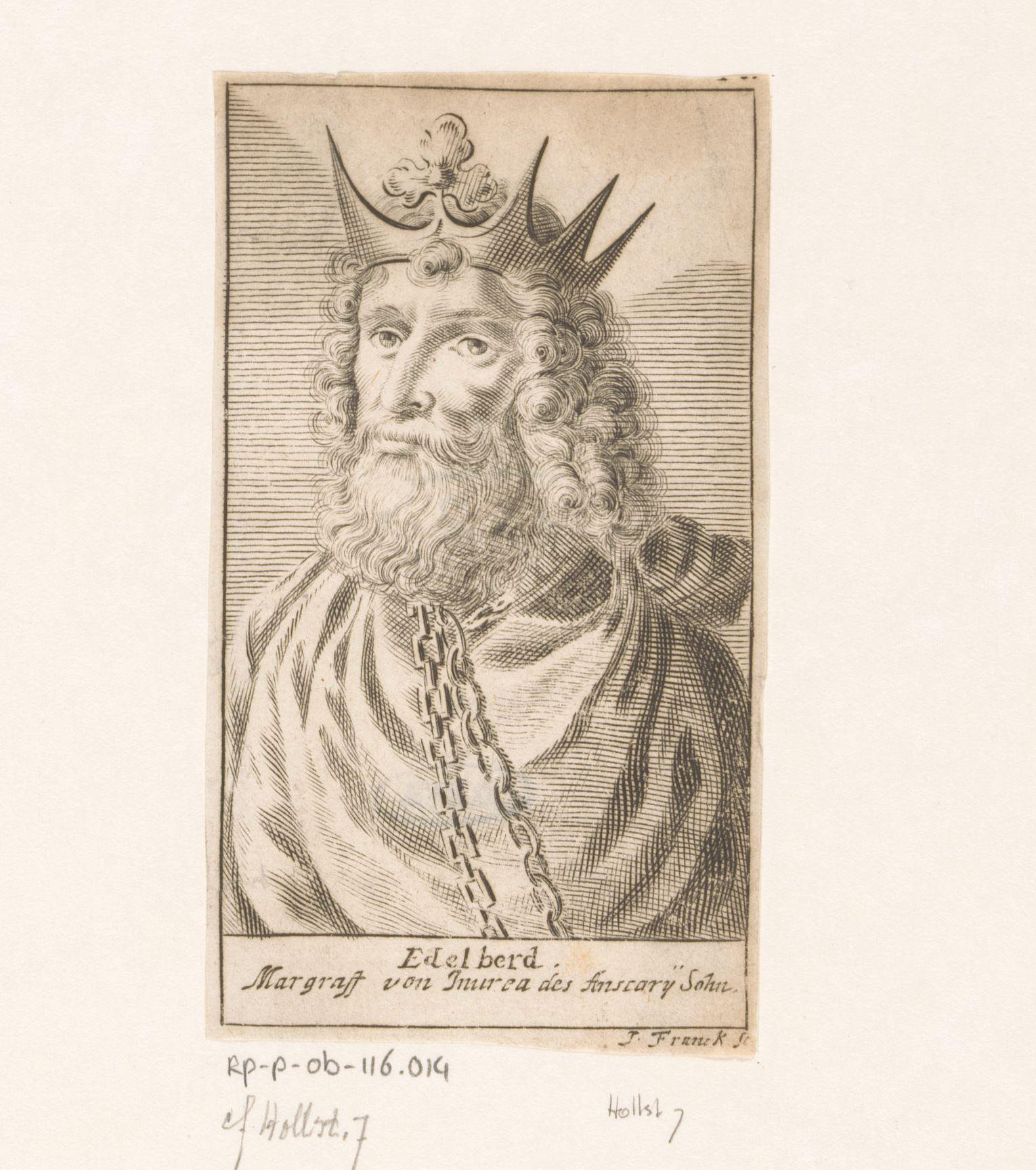 Portret van koning Edelberd