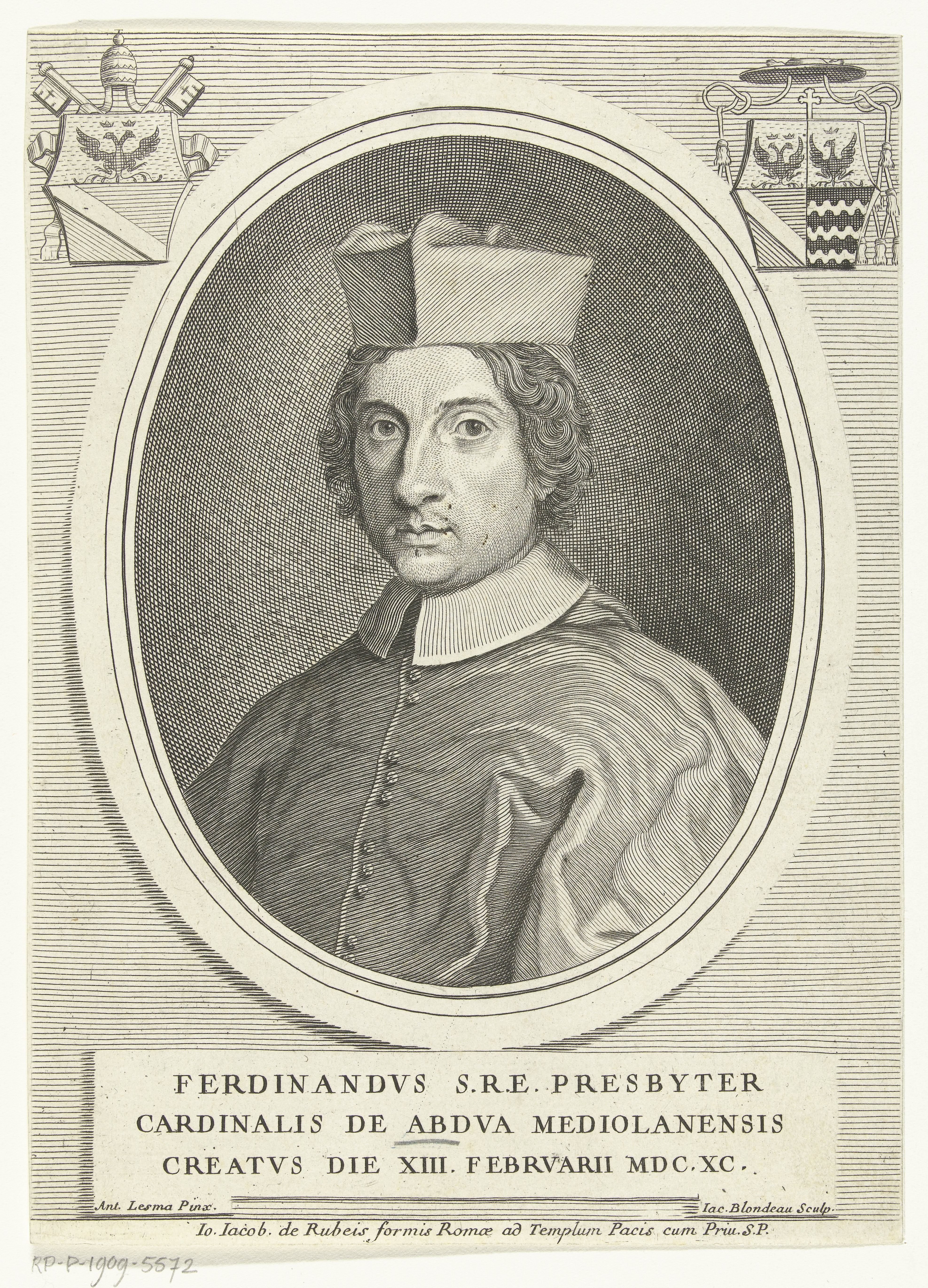 Portret van kardinaal Ferdinando d'Adda