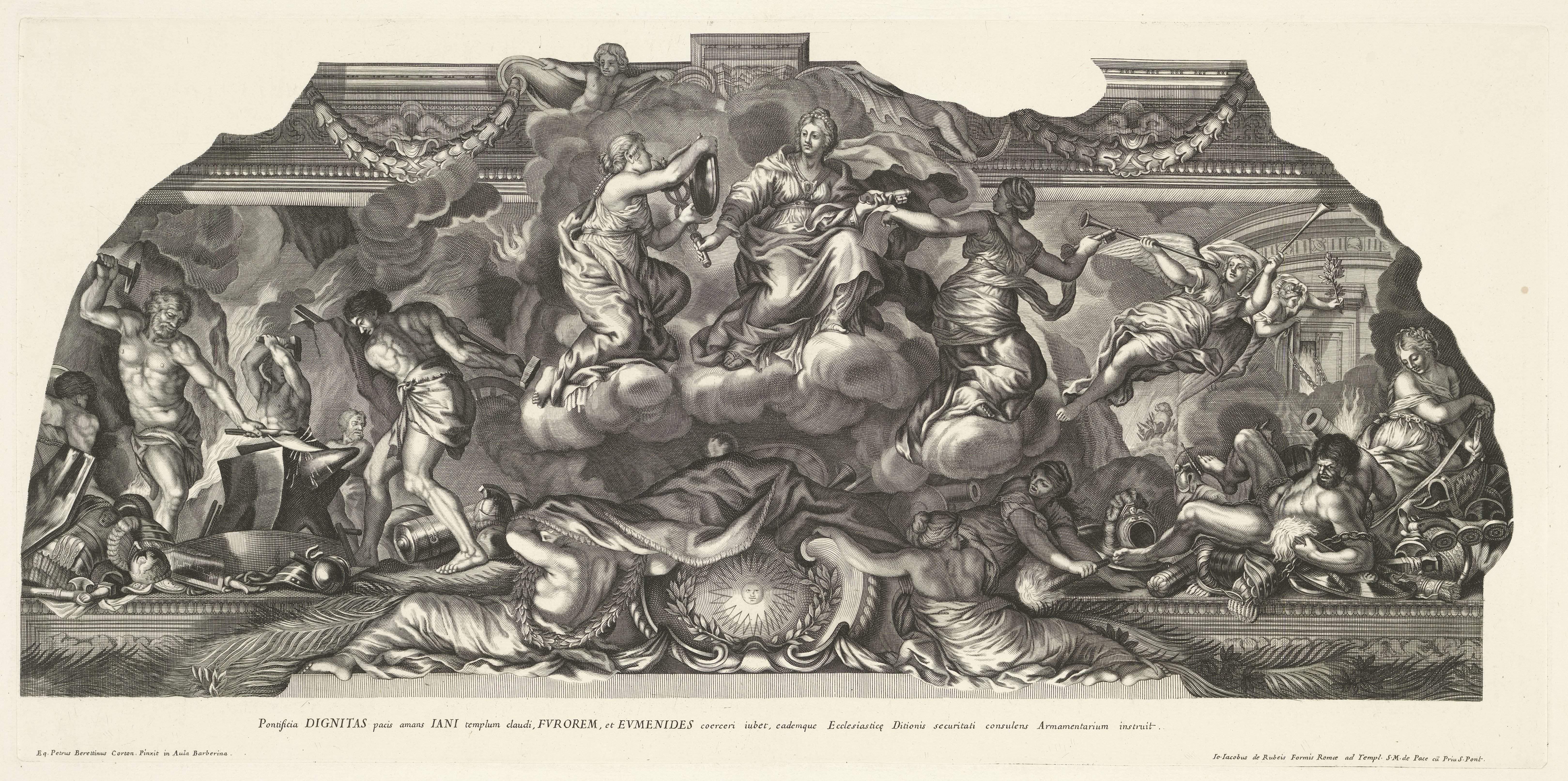 Gewelfdecoratie uit Pallazzo Barberini