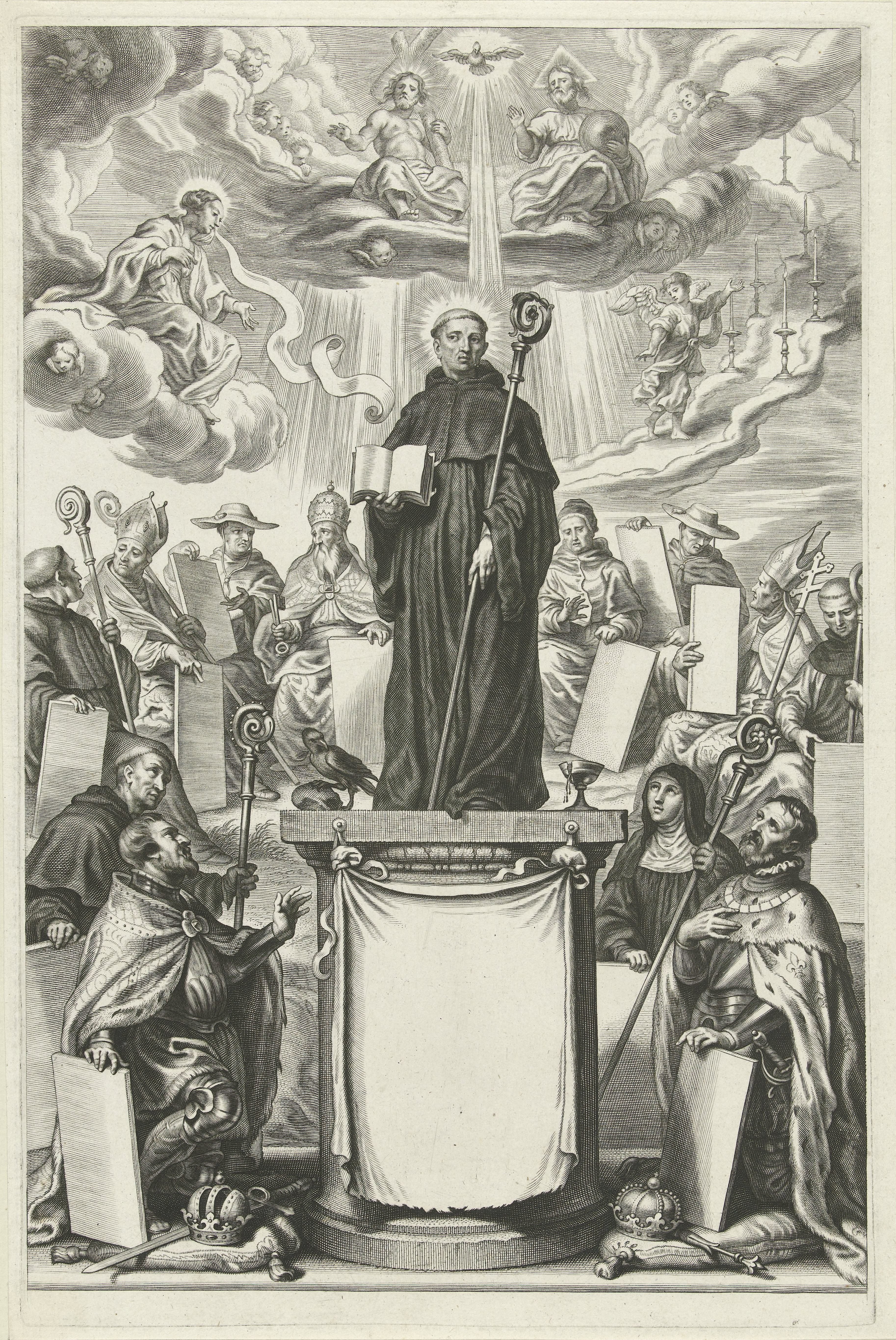 H. Benedictus met bisschopsstaf en boek