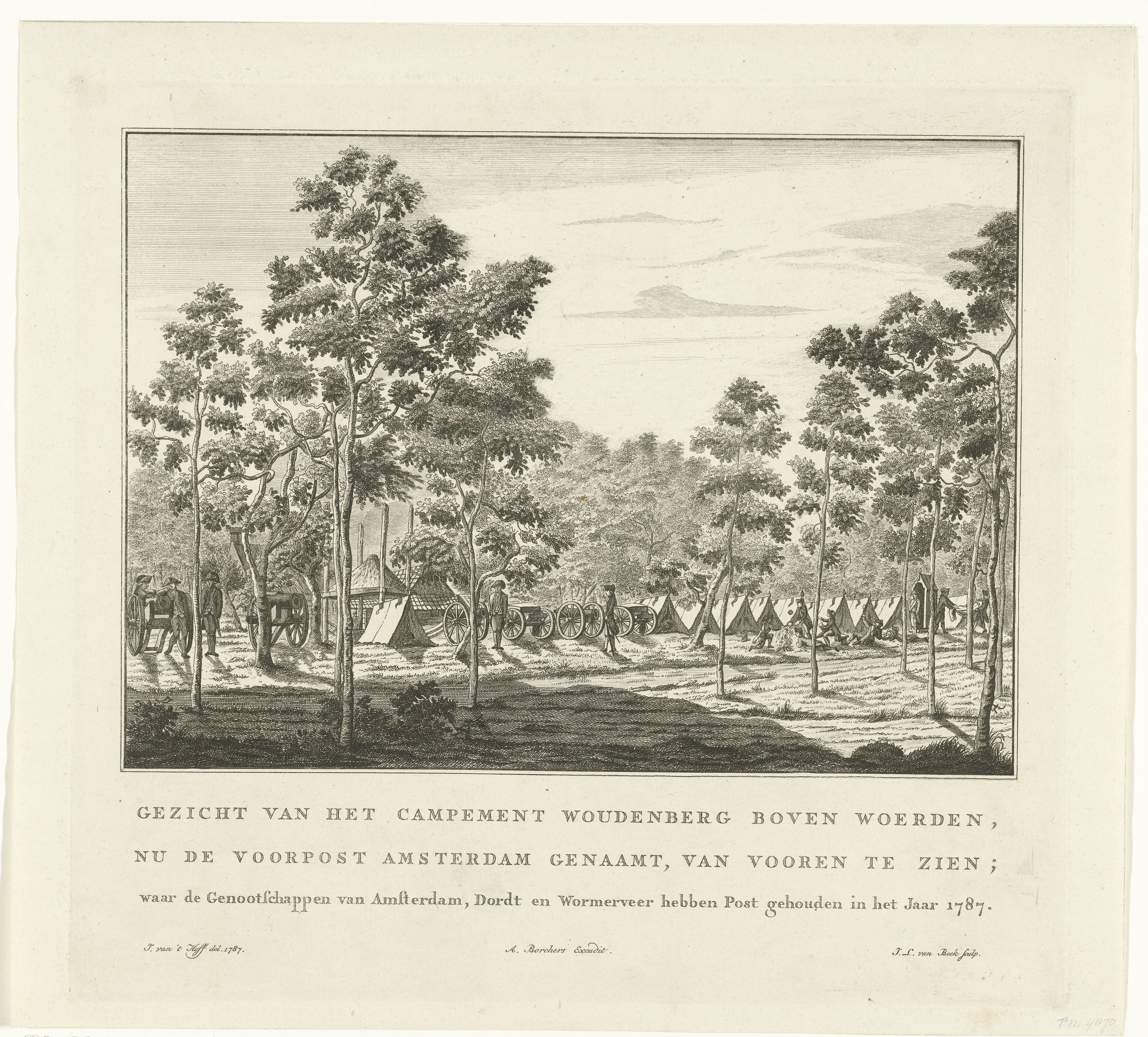 Kampement Woudenberg (voorzijde), 1787