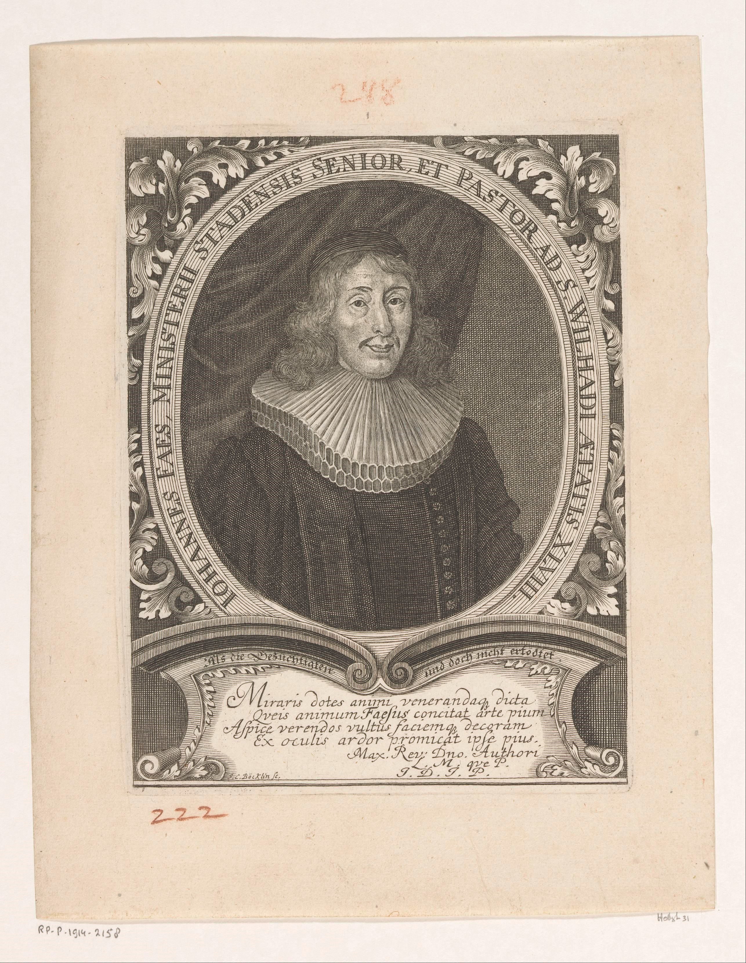 Portret van Johannes Faes