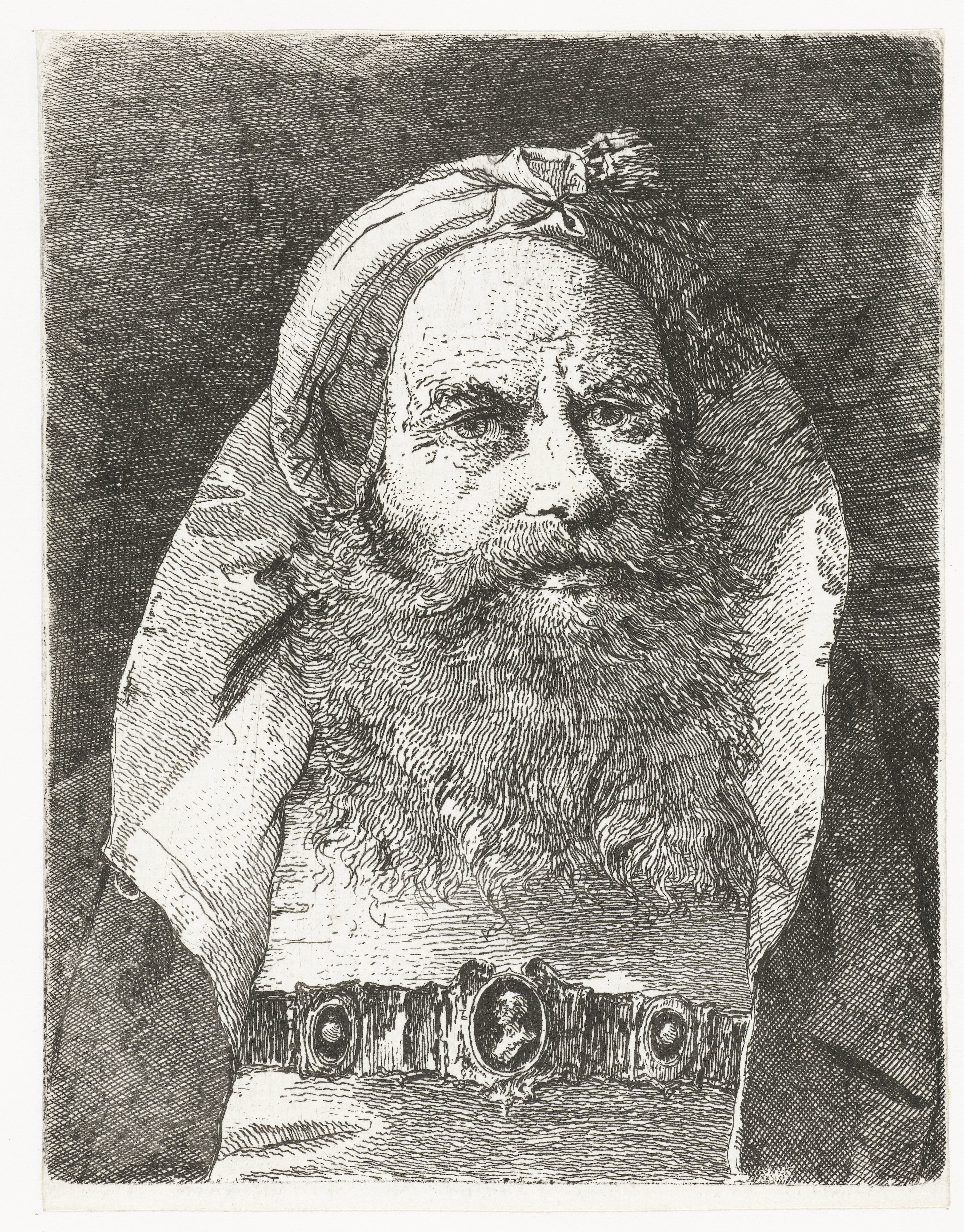 Man met kleine tulband