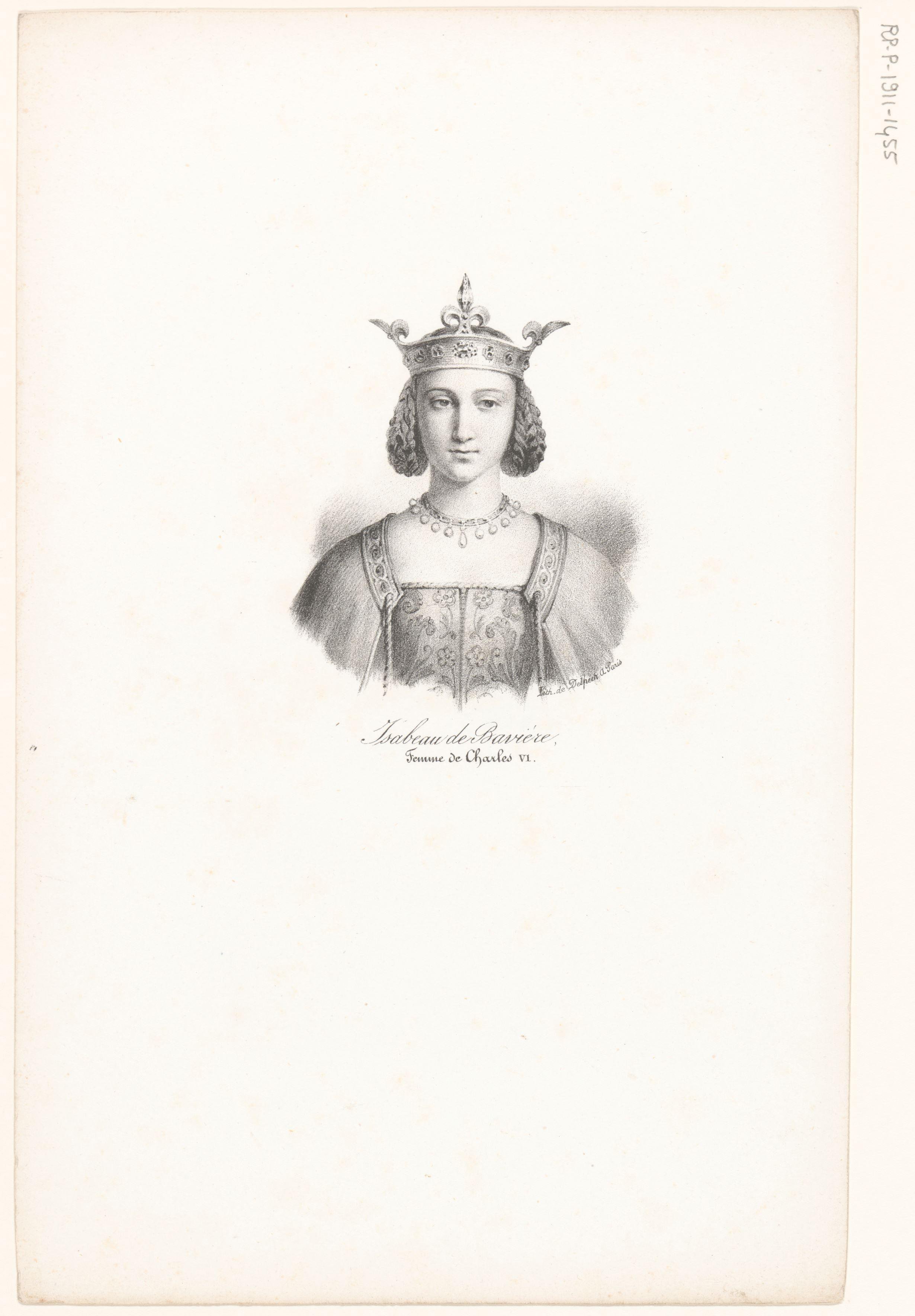 Portret van Isabella van Beieren