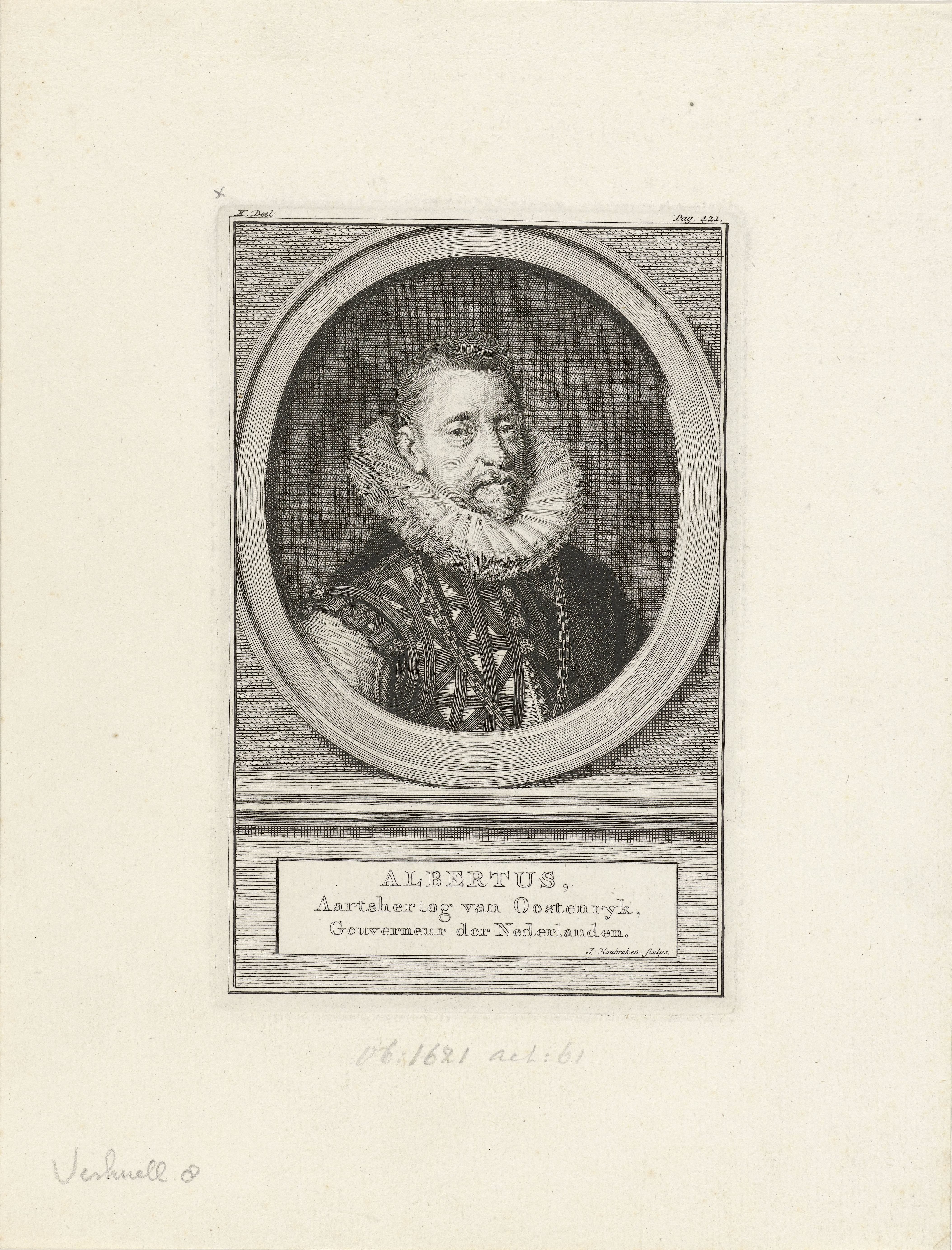 Portret van Albrecht, aartshertog van Oostenrijk