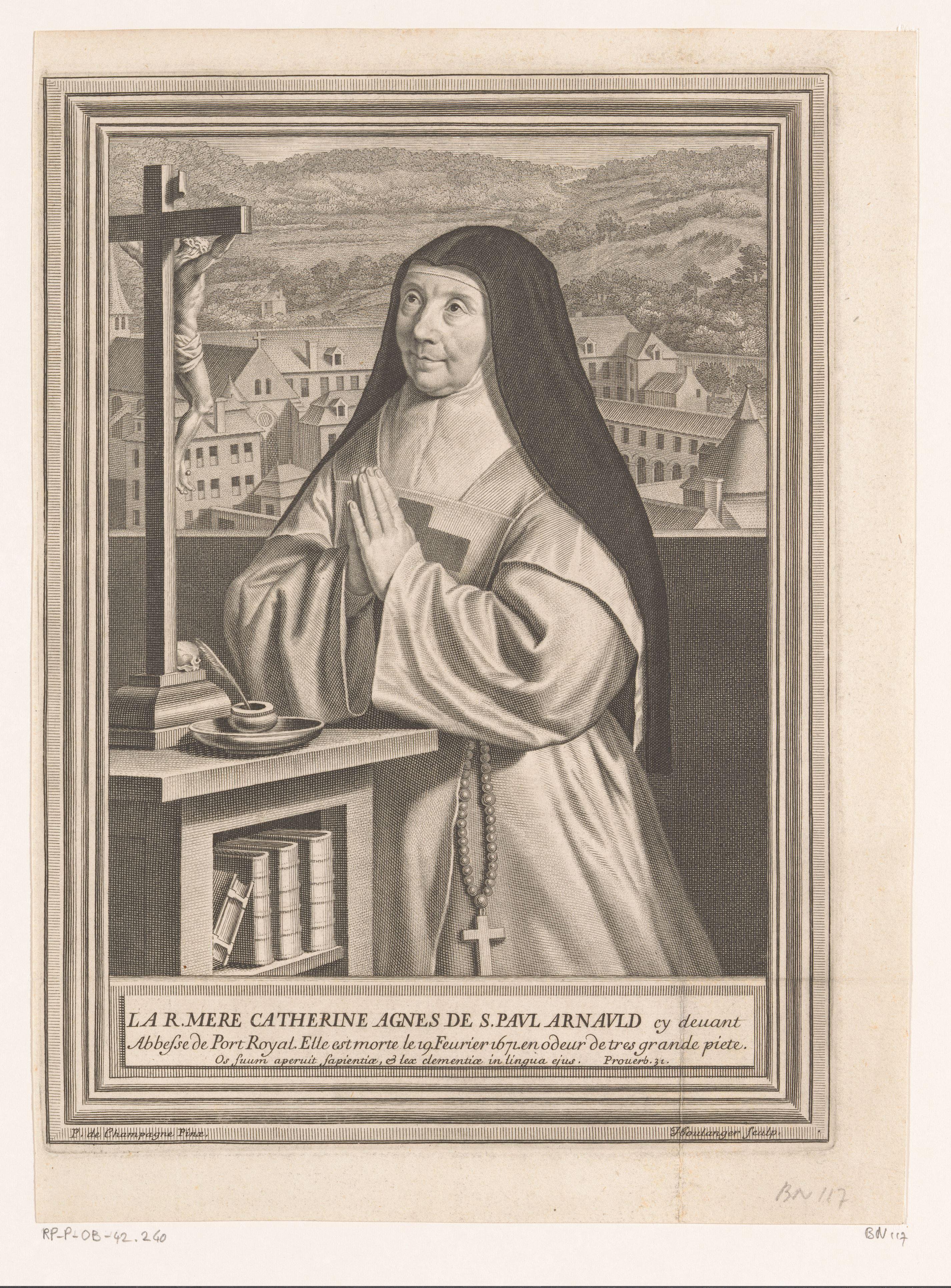 Portret van Agnès Arnauld