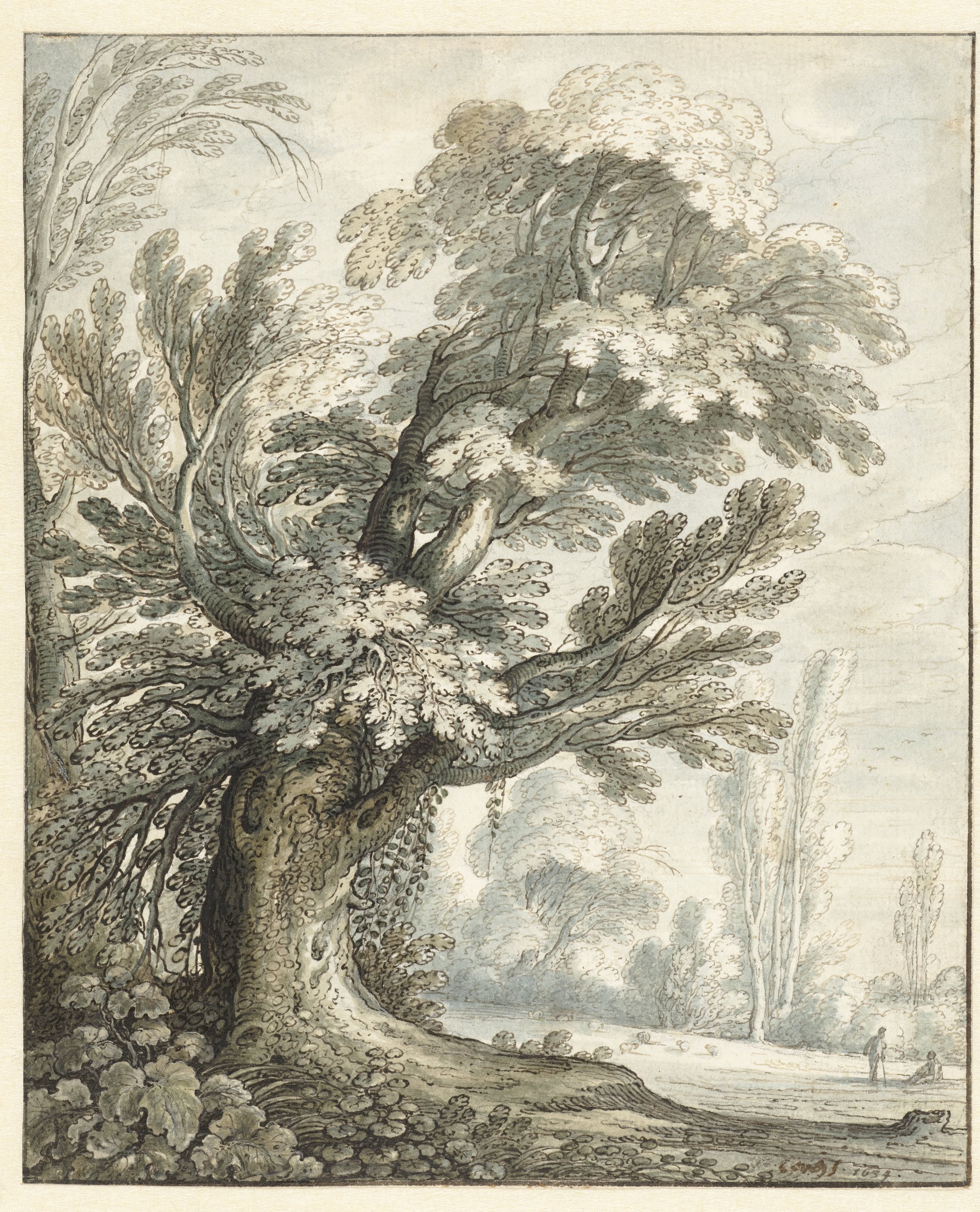Landscape with a Tall Tree