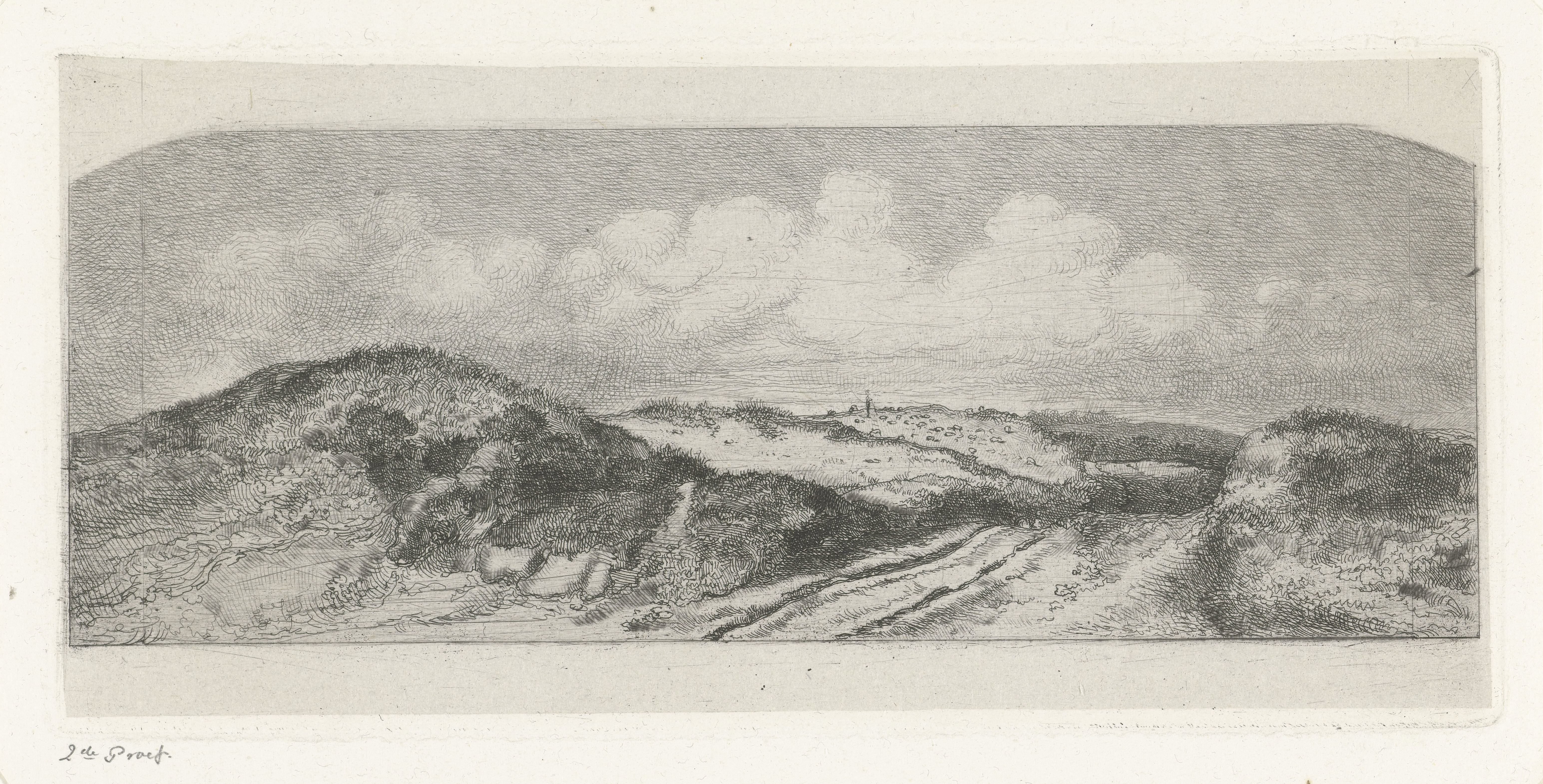 Gezicht op Wassenaar vanuit de duinen