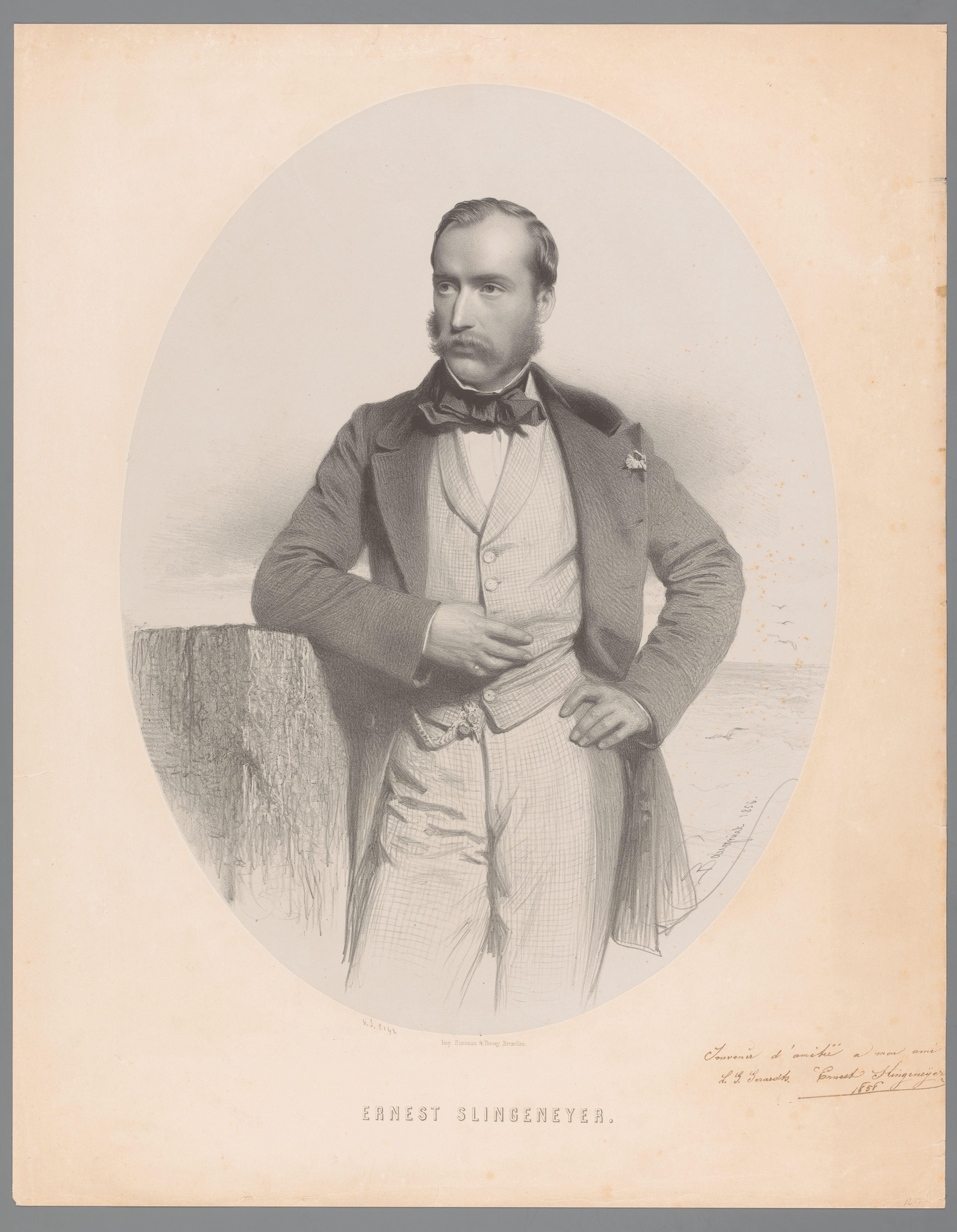 Portret van Ernest Slingeneyer