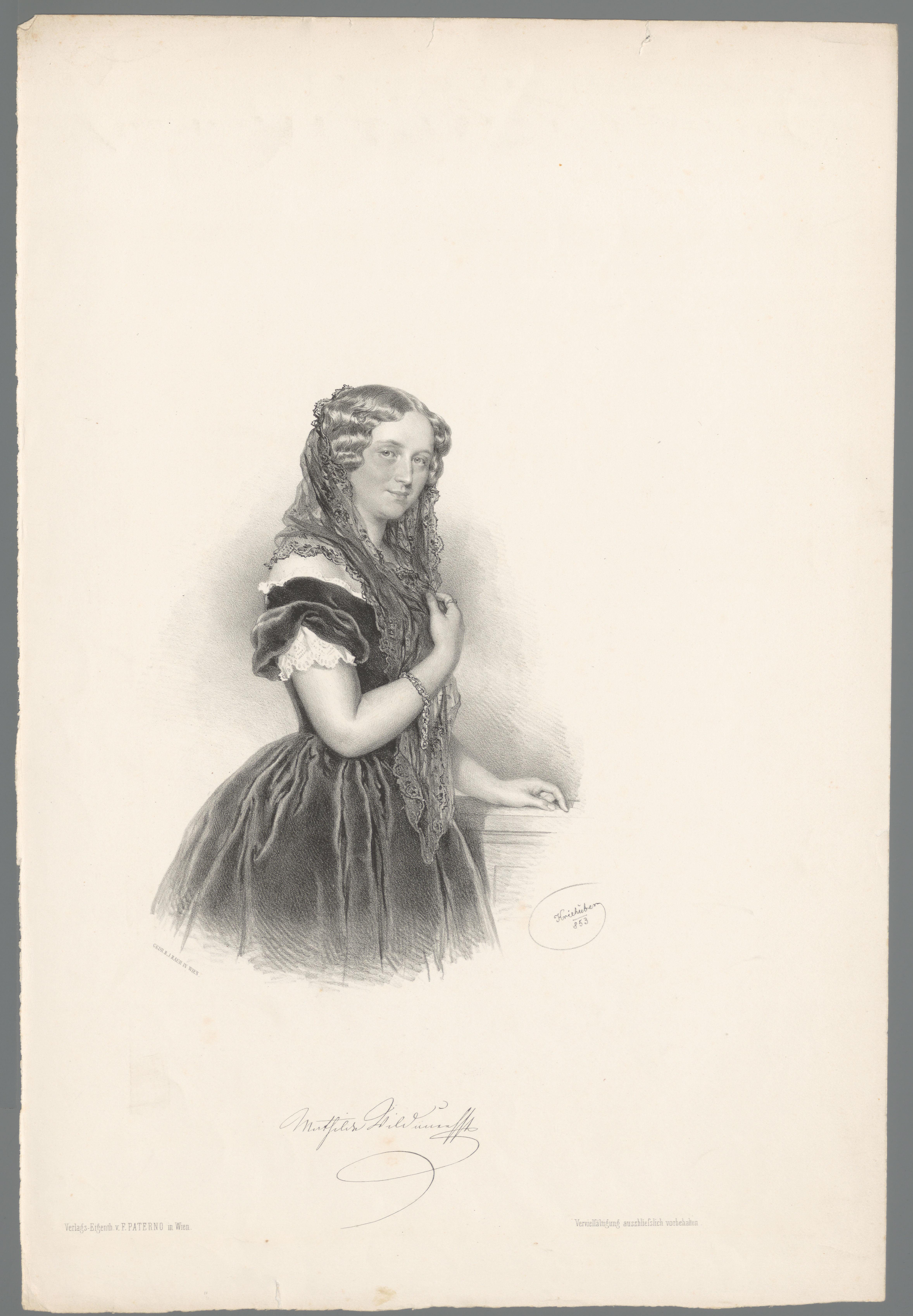 Portret van Mathilde Wildauer