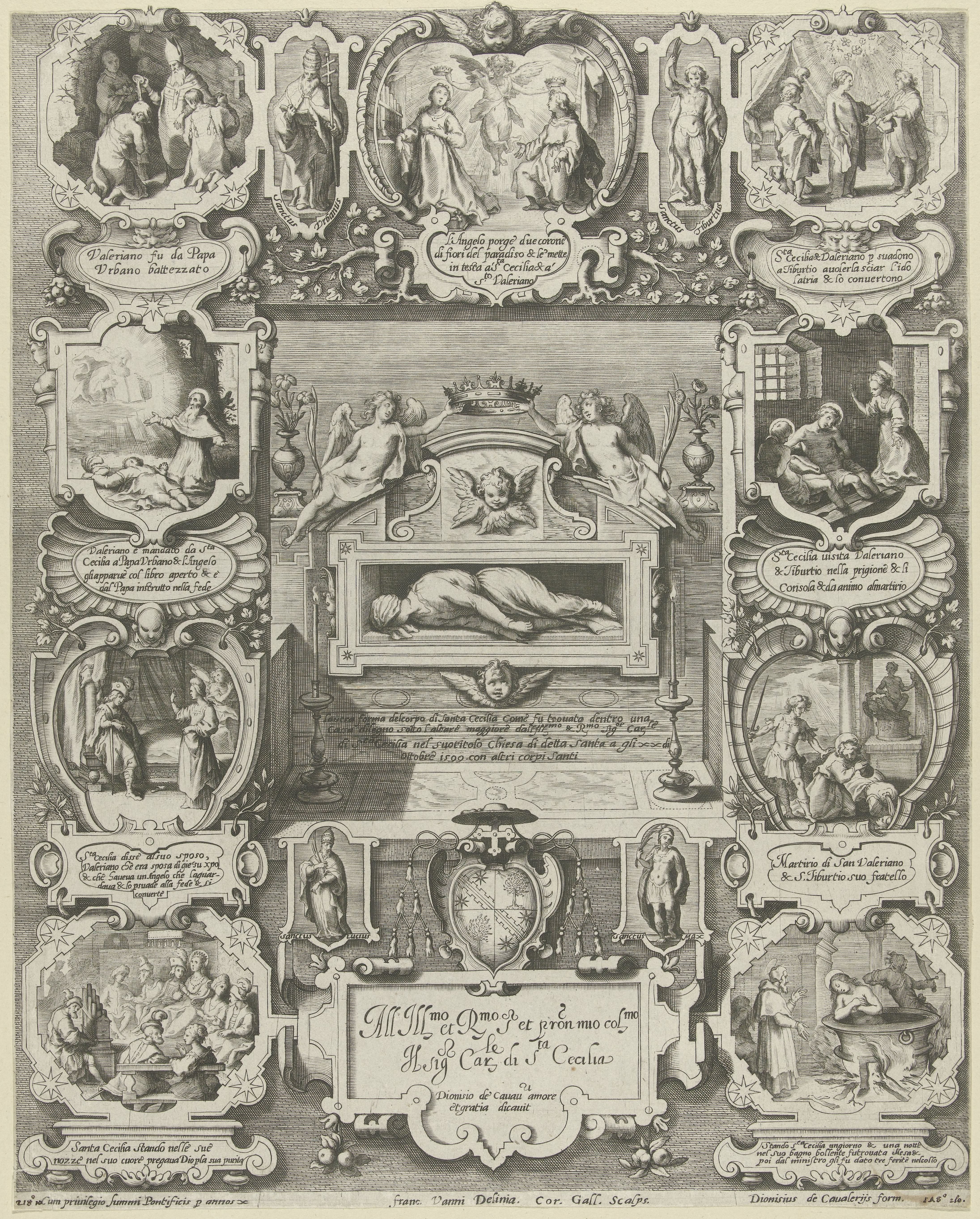 Graftombe van de H. Cecilia in de Santa Cecilia in Trastevere in Rome