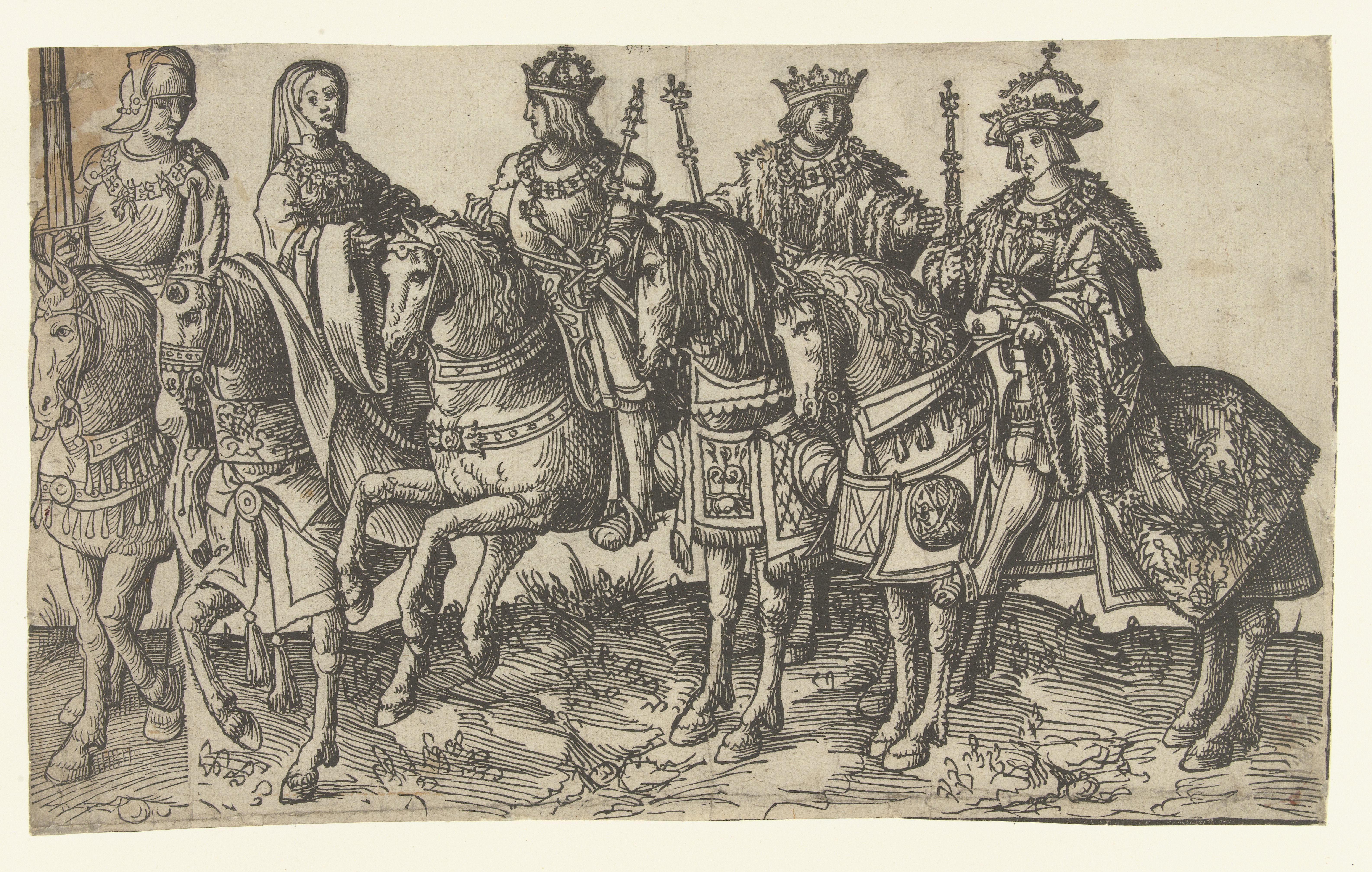 Karel de Stoute, Maria van Bourgondië, Maximiliaan I, Filips de Schone en Karel V