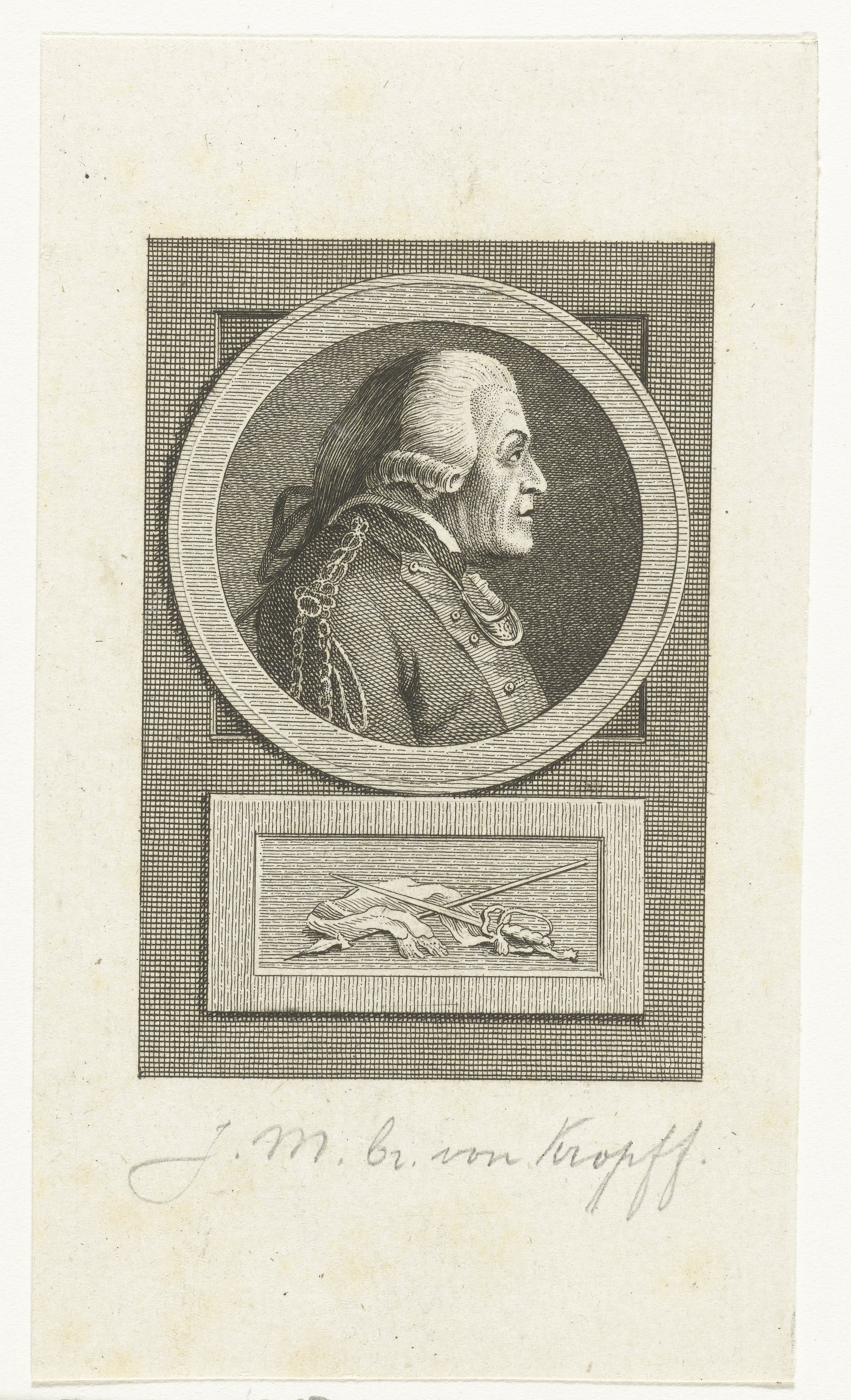 Portret van Joachim Maurits baron van Kropff