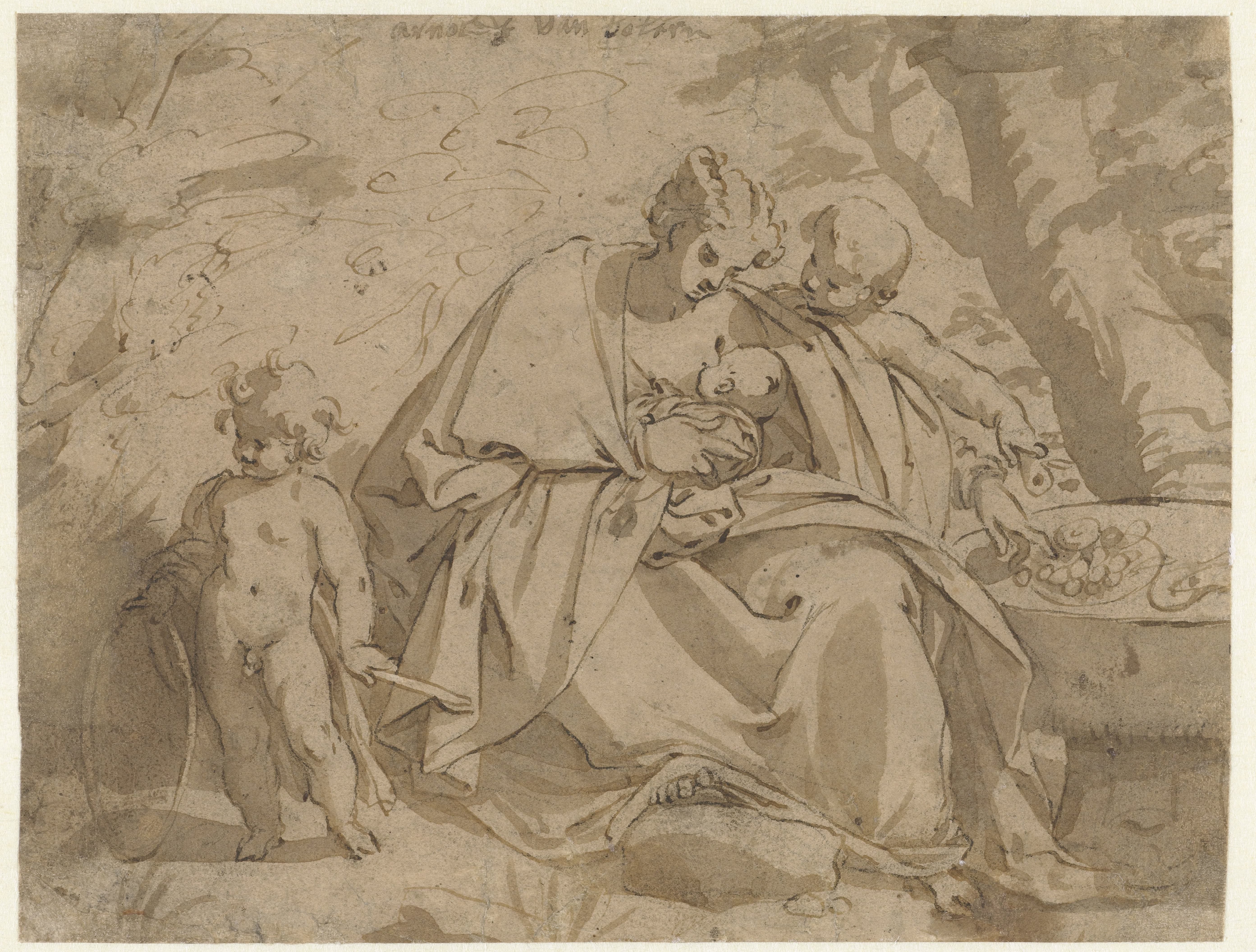 Madonna met kind en twee putti