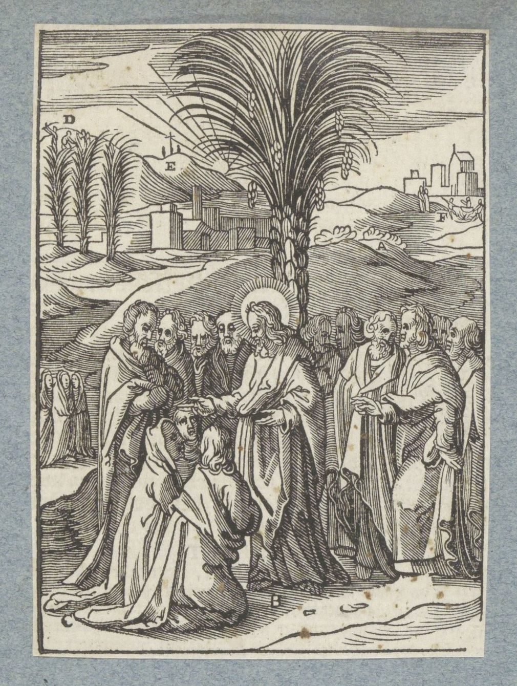 Christus en de moeder van de zonen van Zebedeüs