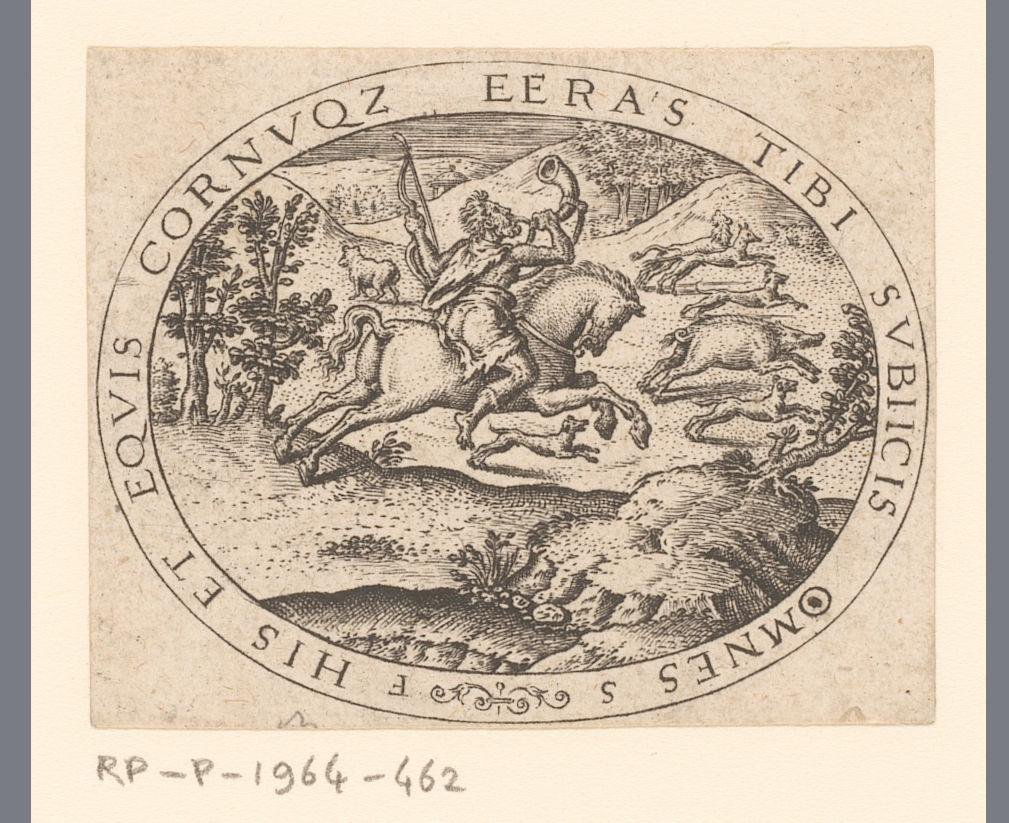 Hercules jaagt op het zwijn van Erymanthus