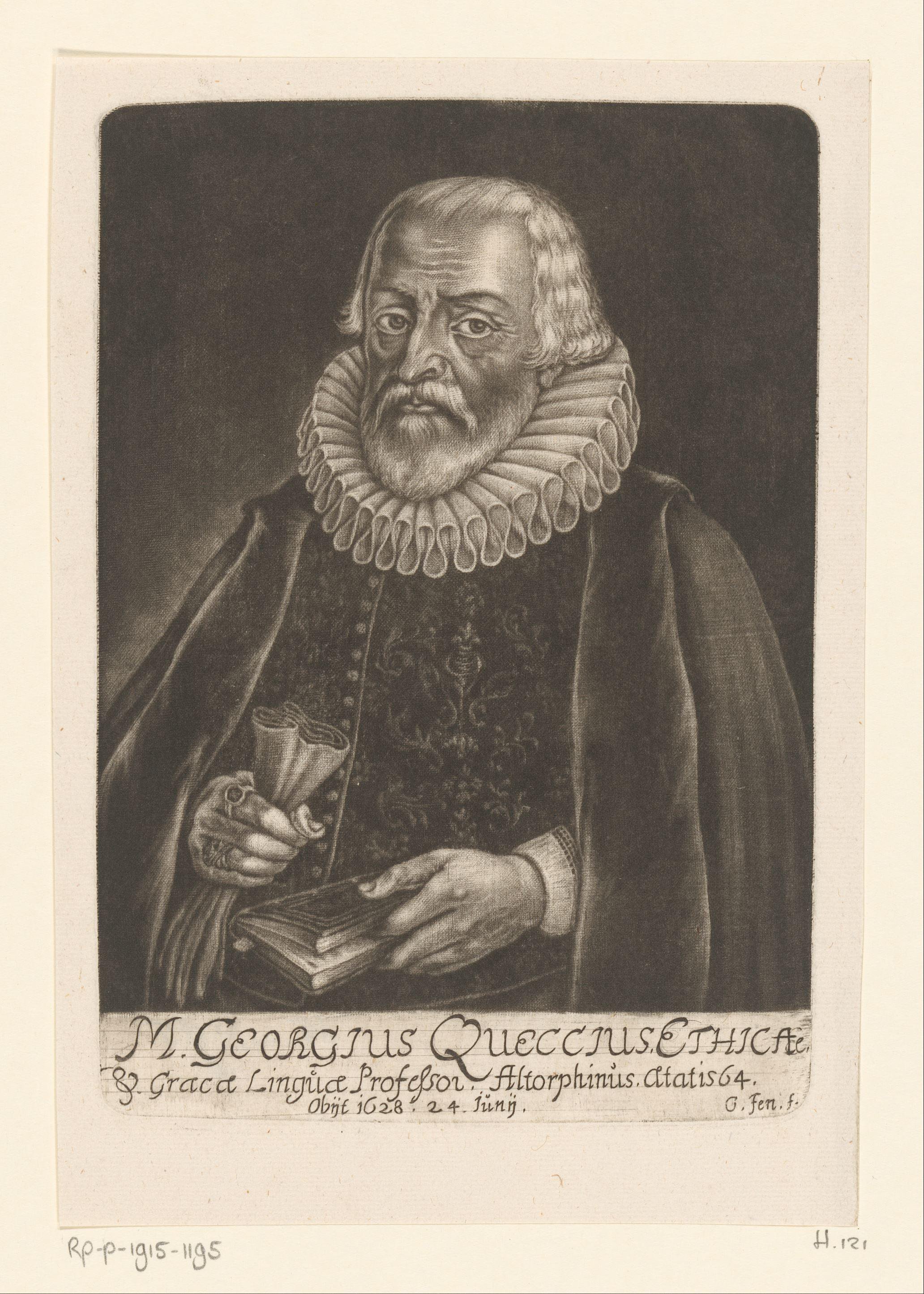 Portret van Georg Queccius