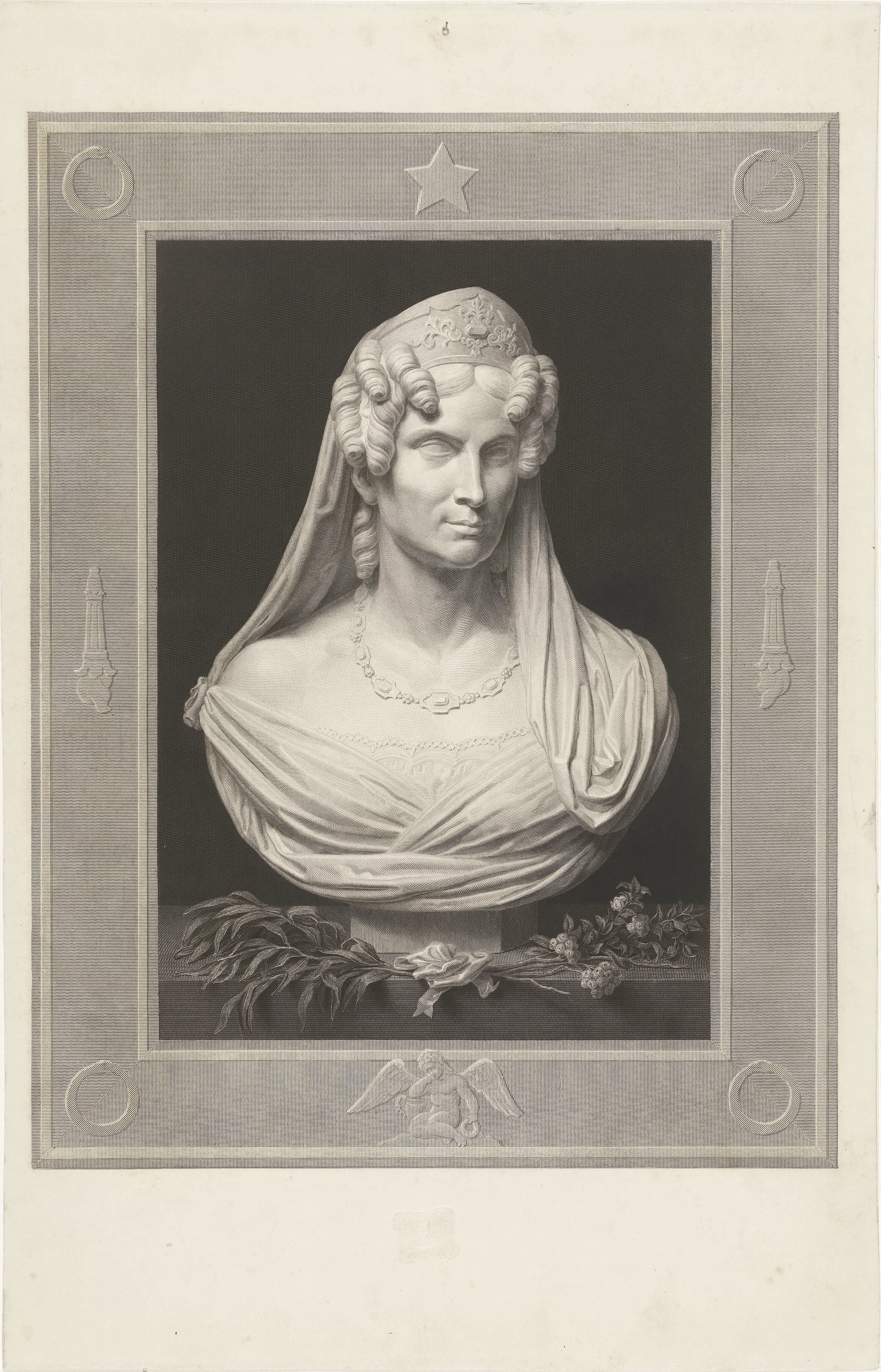 Buste van Wilhelmina van Pruisen