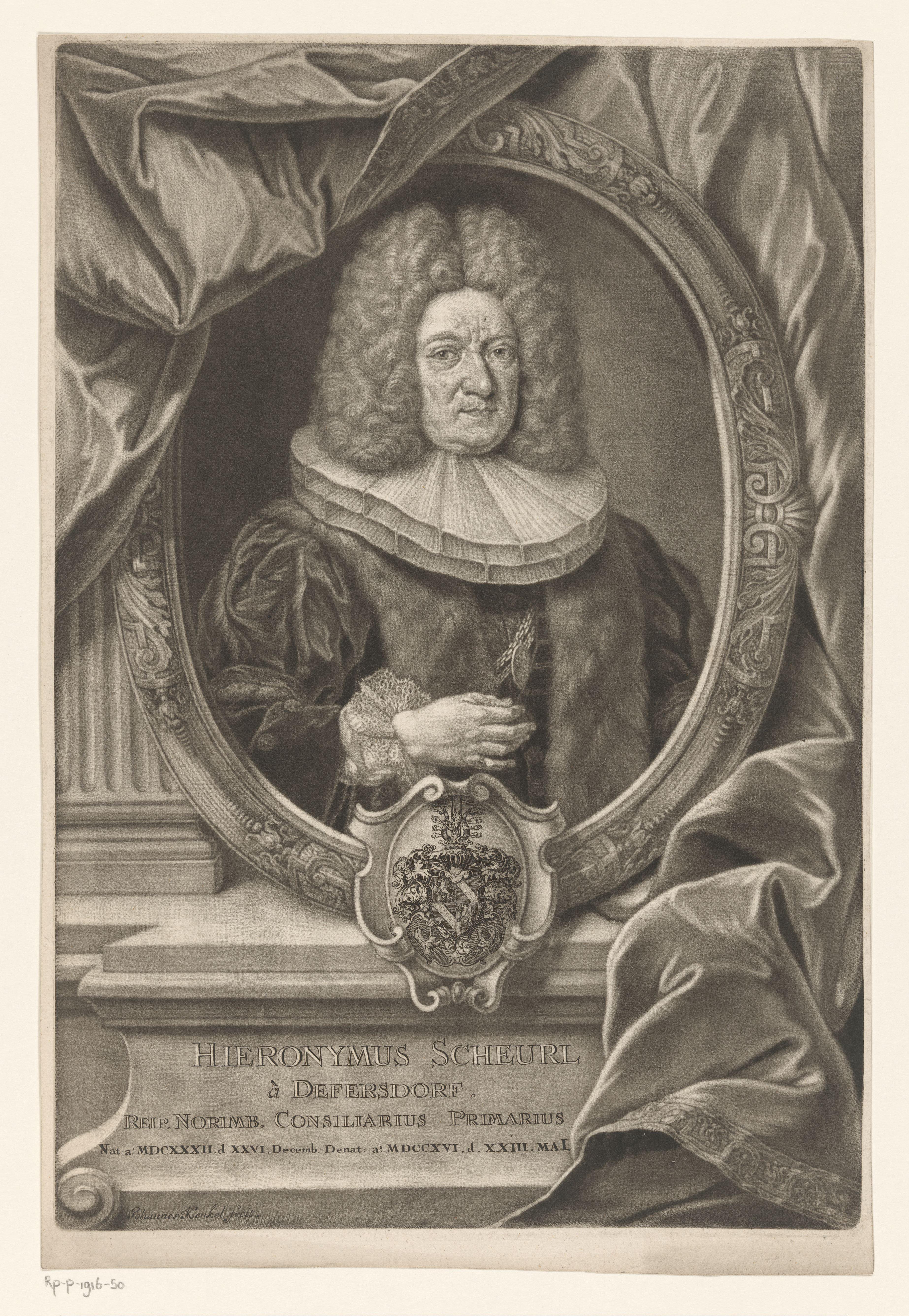 Portret van Hieronymus Scheurl