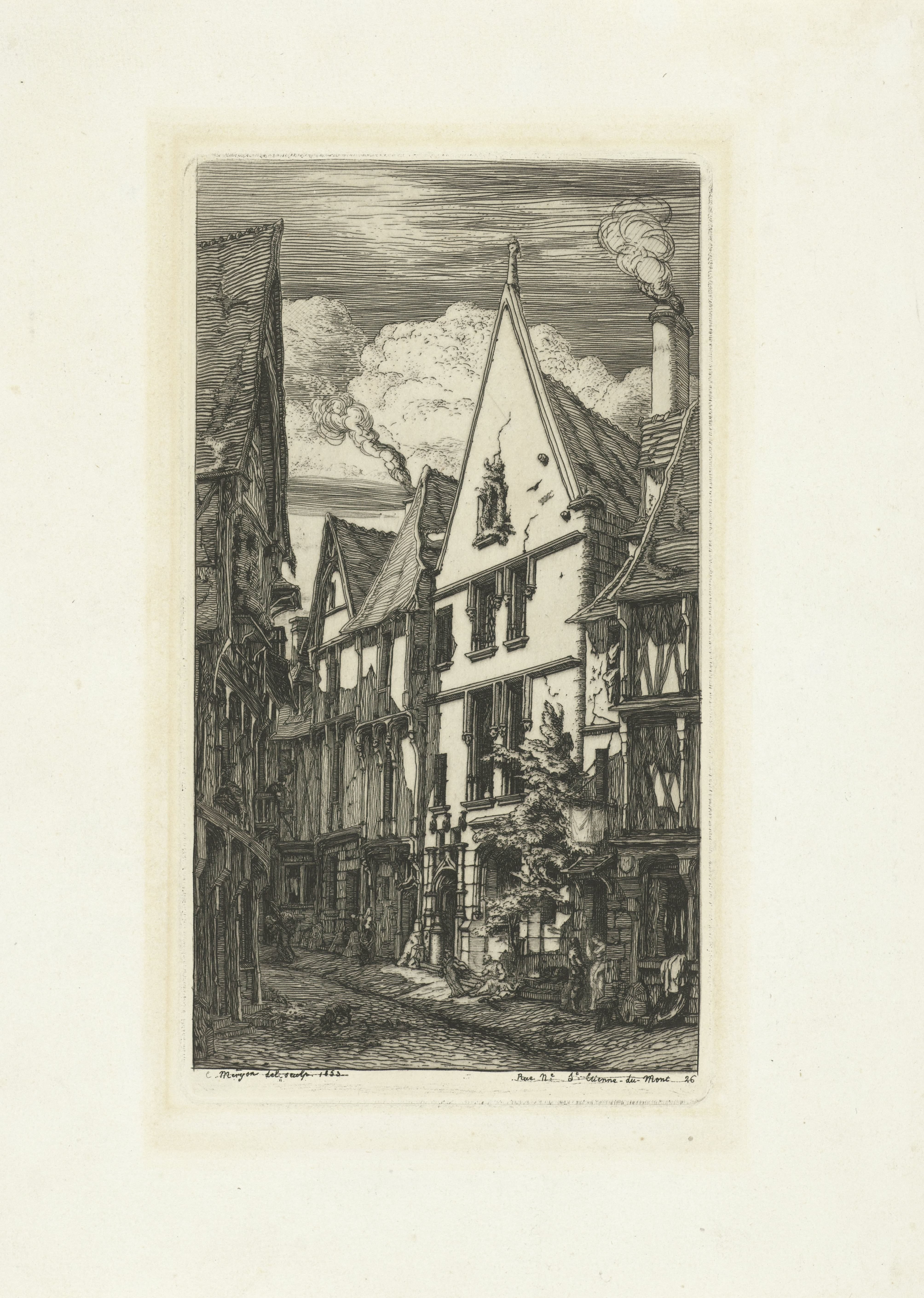 Straat Rue des Toiles in Bourges