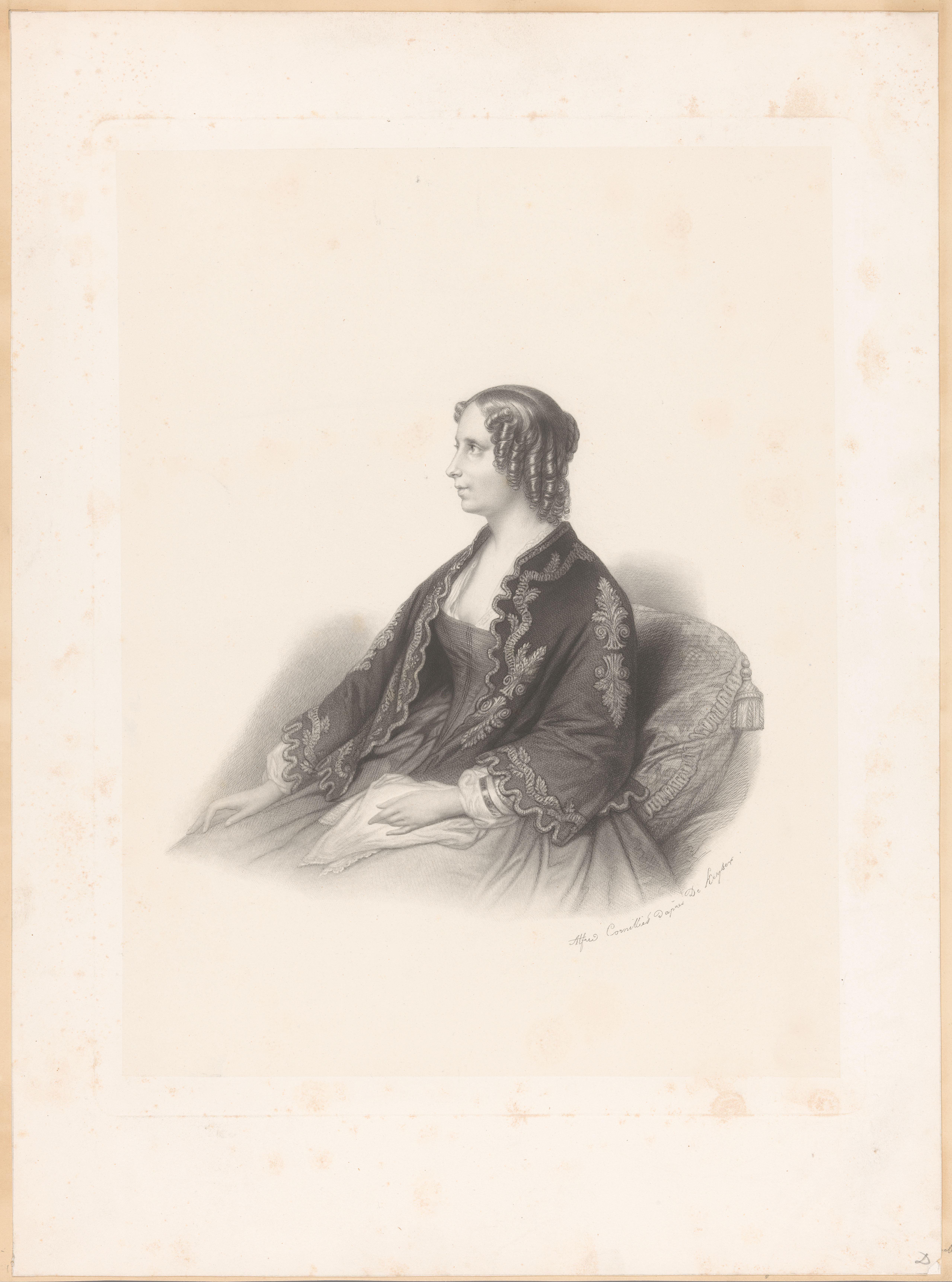 Portret van Sophia Frederika Mathilda van Würtemberg van Nederland