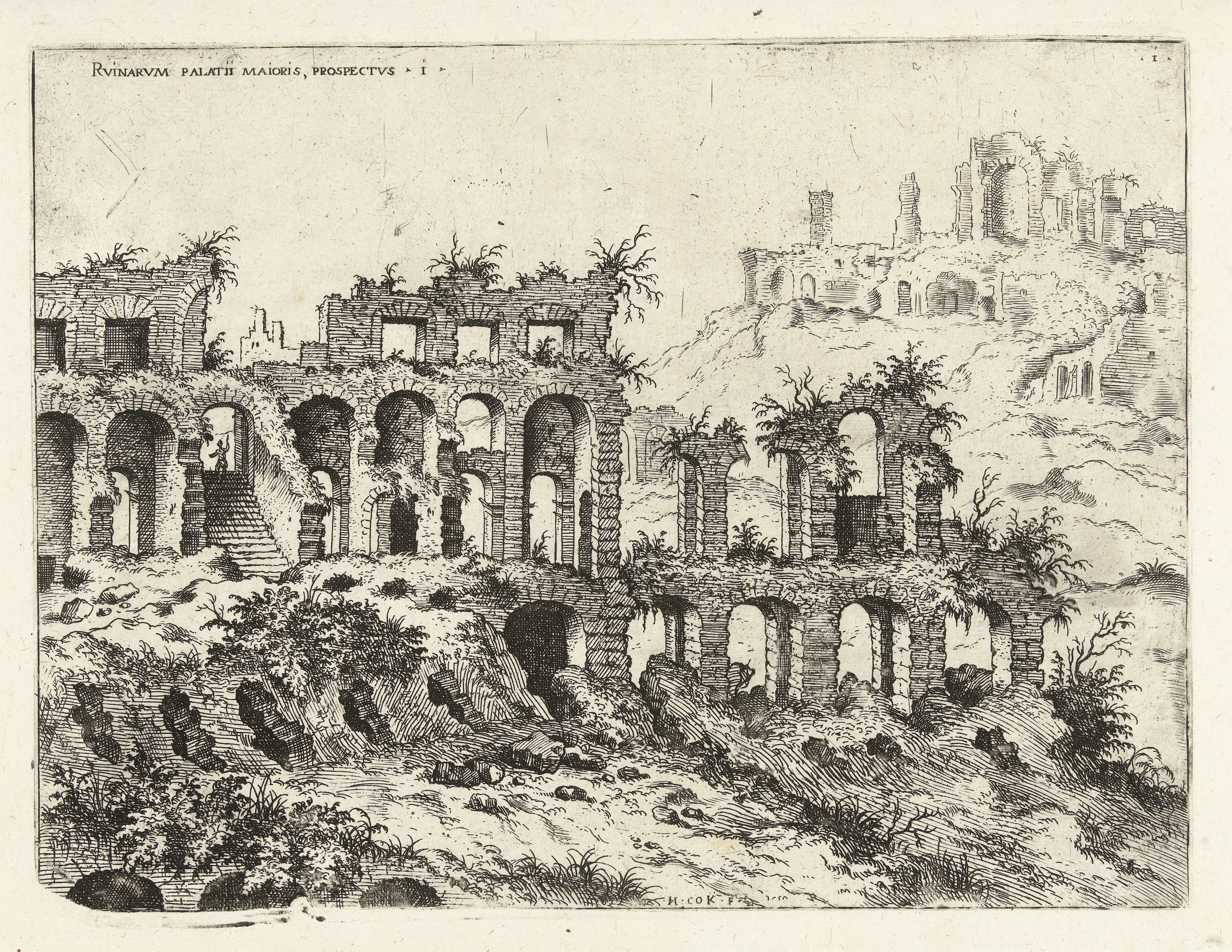 Gezicht op het Colosseum en de Palatijn