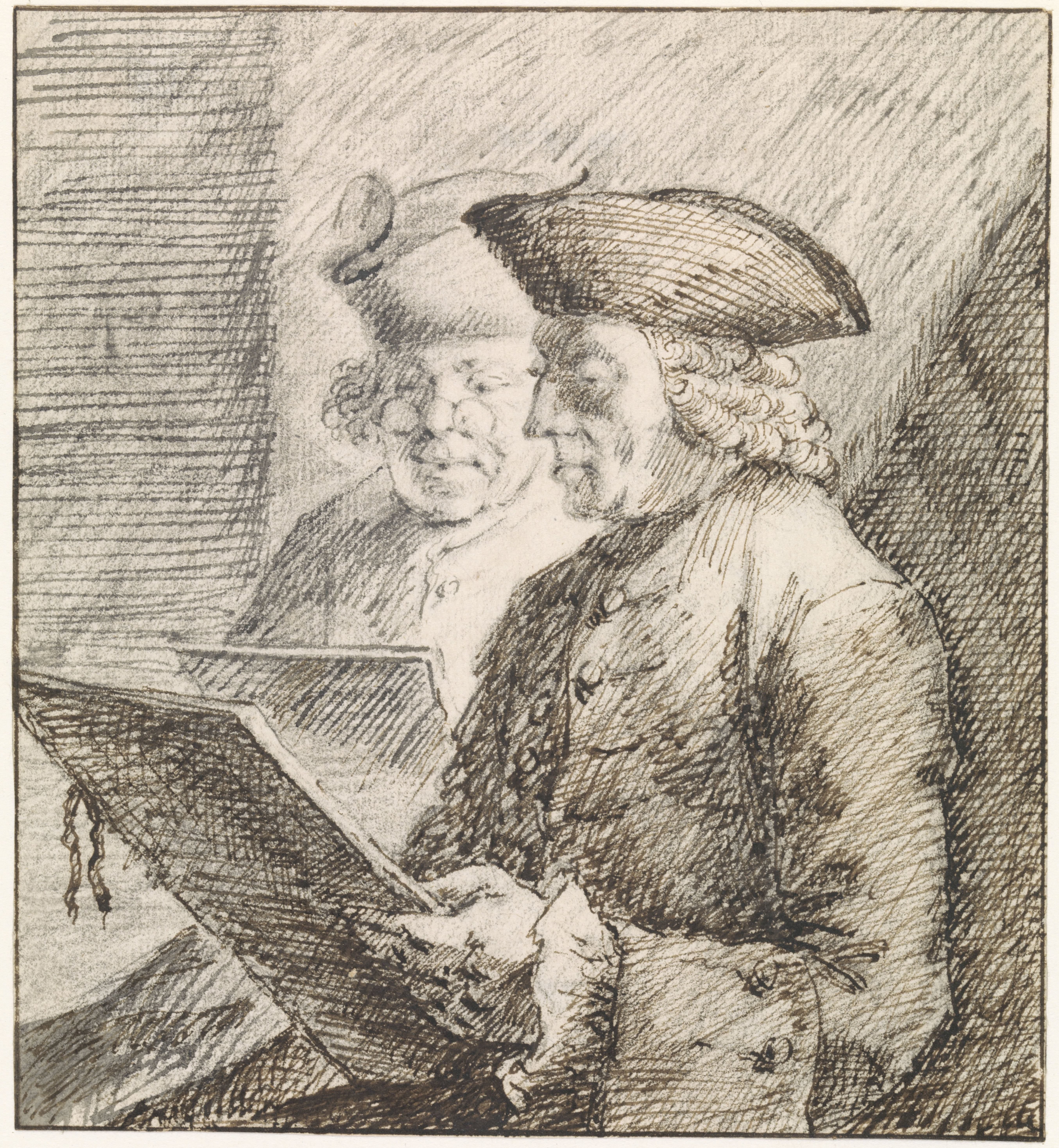 Portret van Jan de Beijer en Jurriaan Buttner