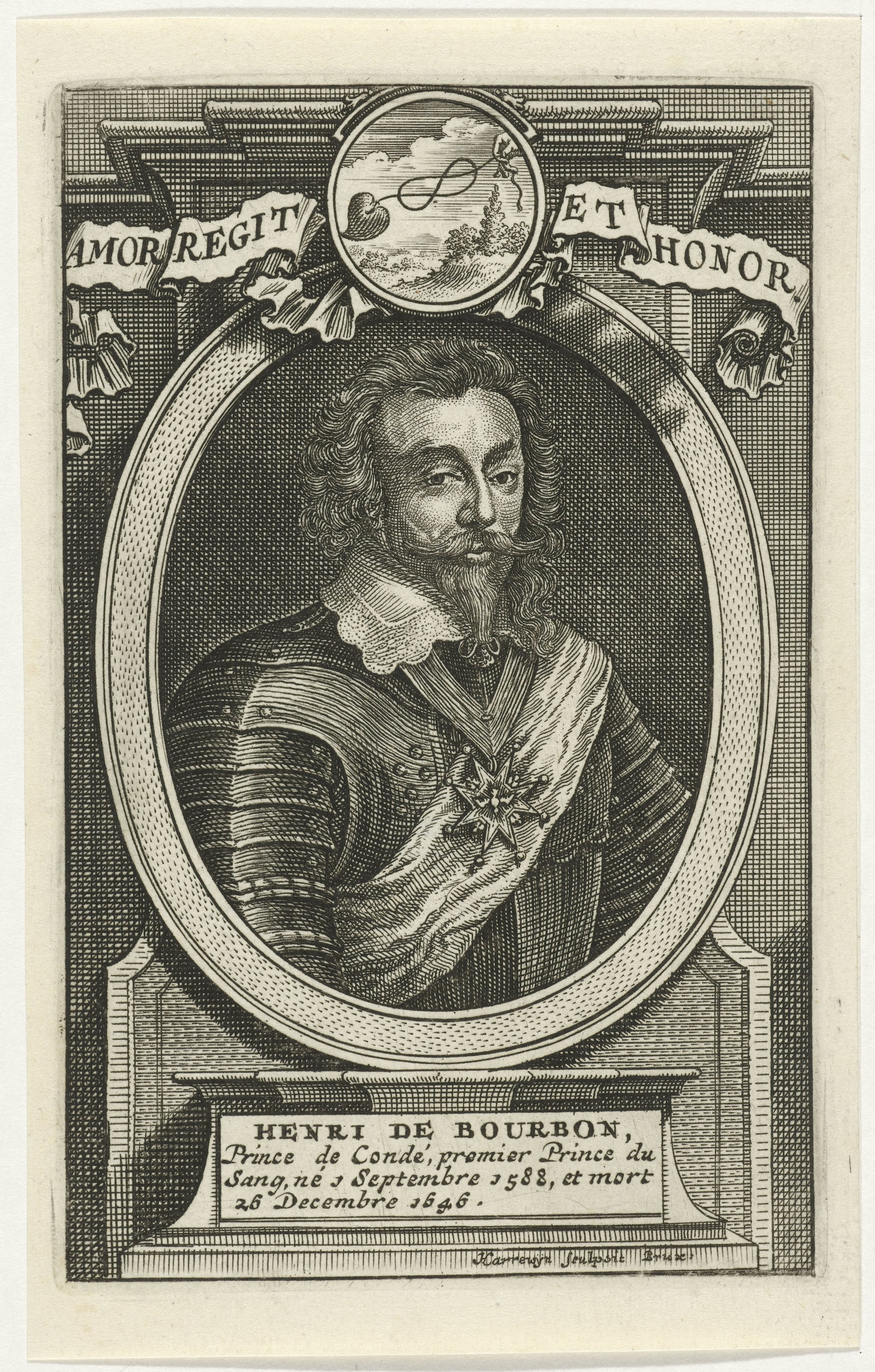 Portret van François Louis de Bourbon prins van Condé