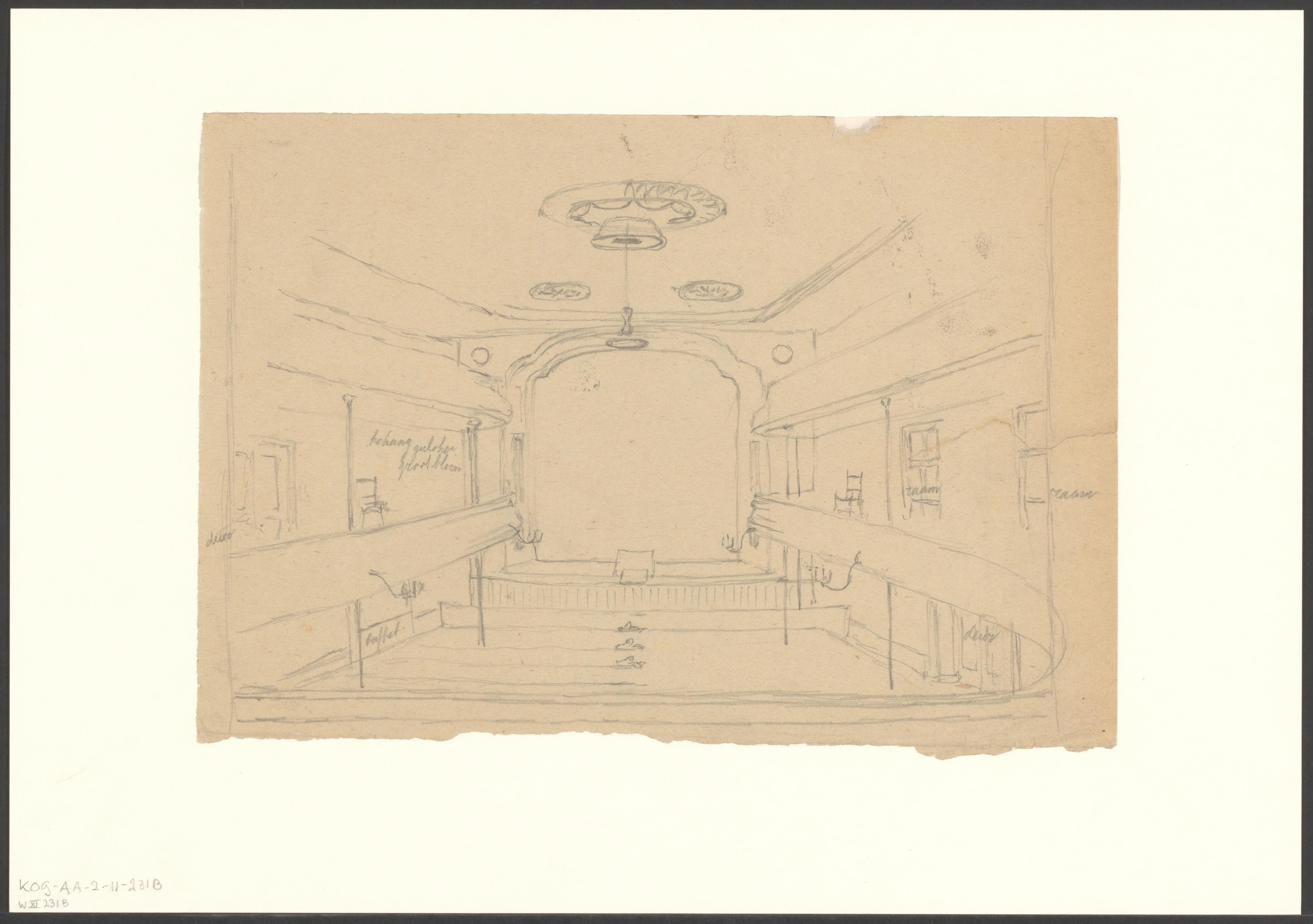 Interieur van theater Tivoli