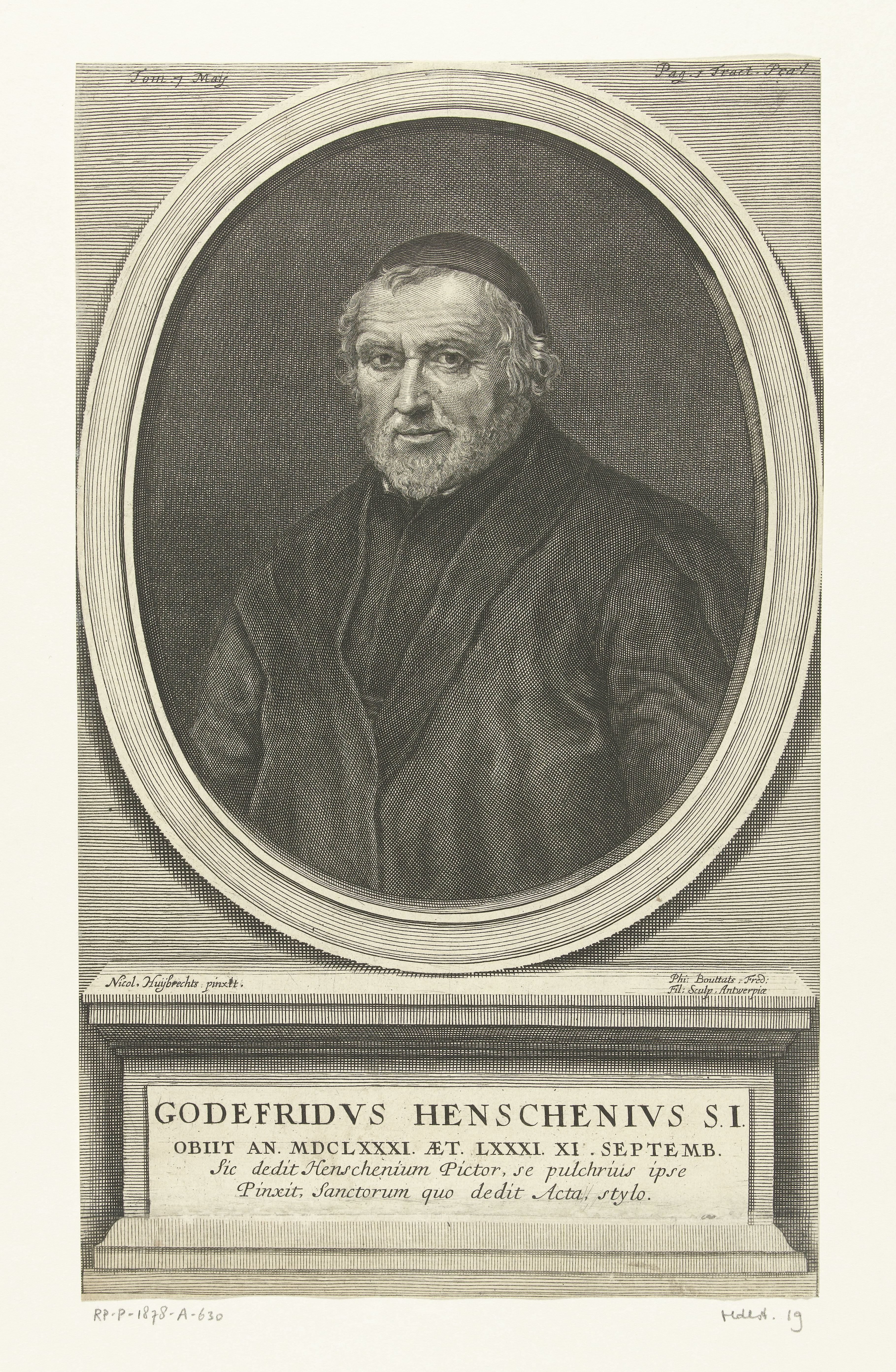 Portret van Godfried Henschen