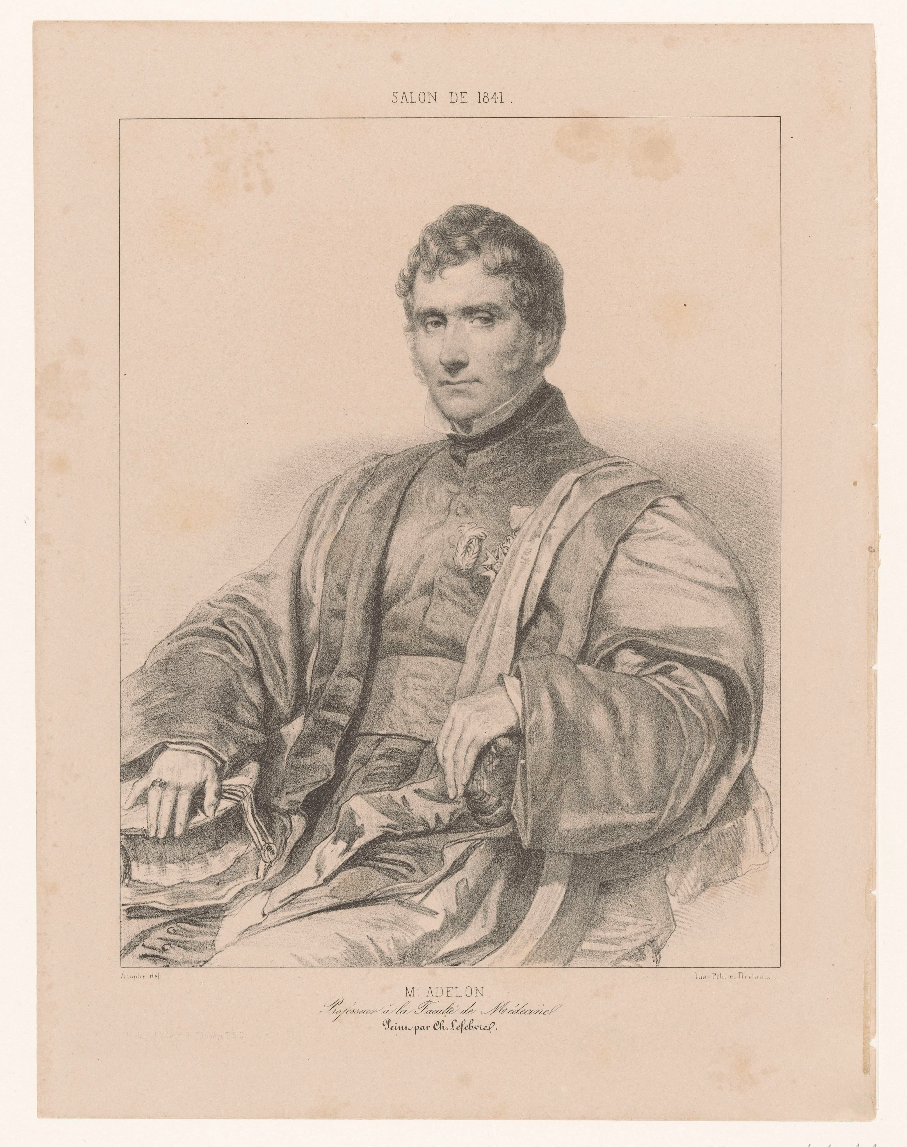 Portret van de arts Nicolas Philibert Adelon