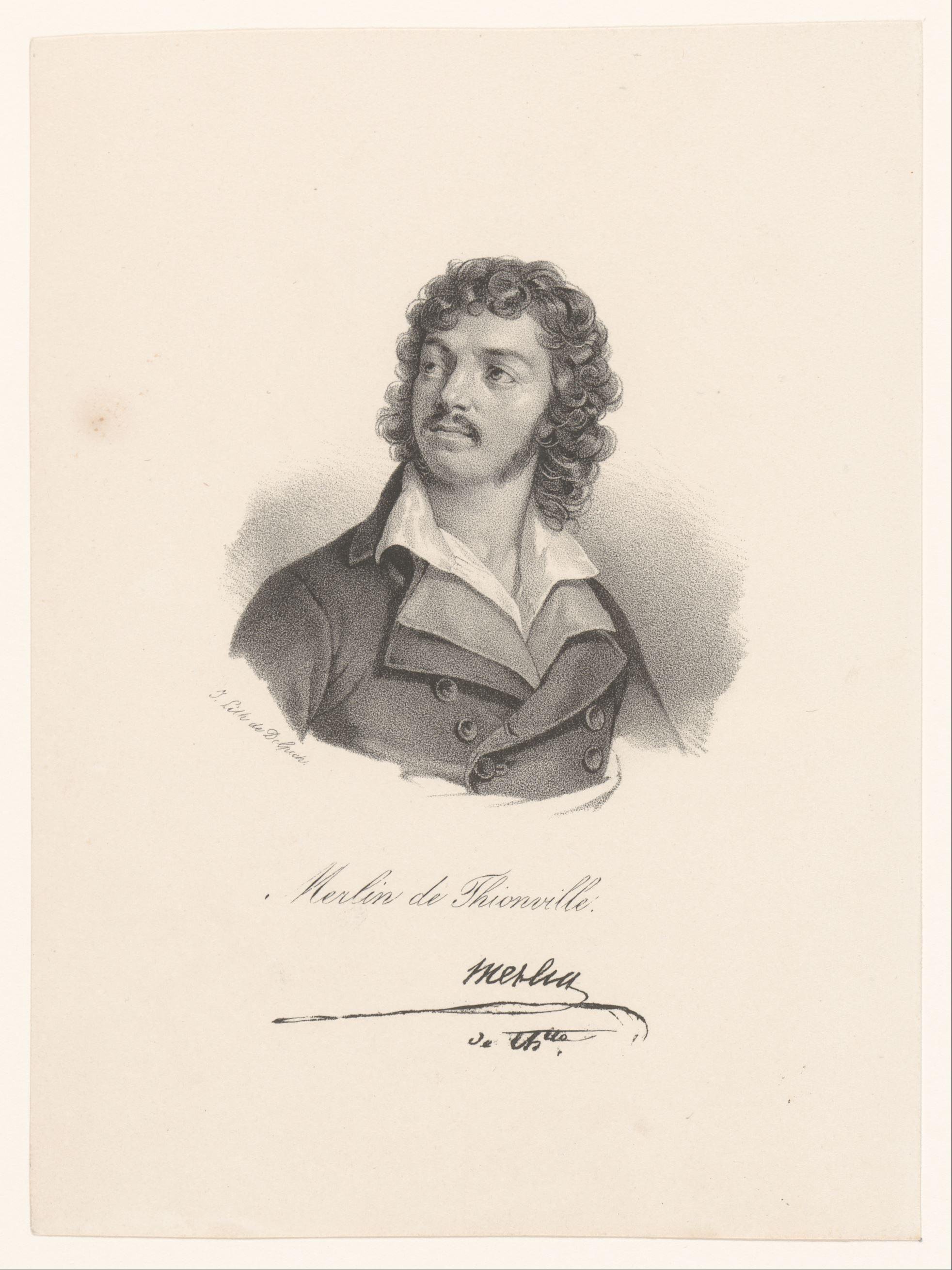 Portret van Antoine Christophe Merlin